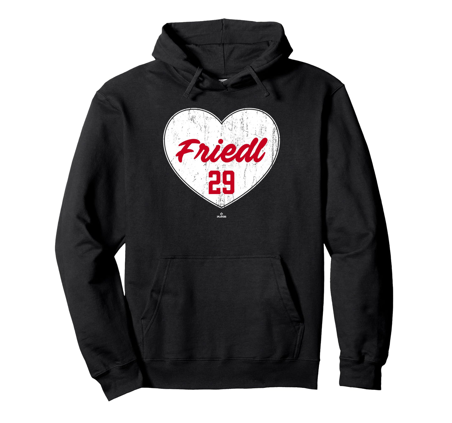 Distressed Heart Tj Friedl Hoodie - Casual Everyday Wear for Adults - T-Shirt, Sweatshirt, Hoodie