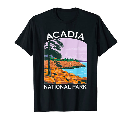 Acadia National Park Maine Souvenir T-Shirt - Streetwear Style for Adults - T-Shirt, Sweatshirt, Hoodie