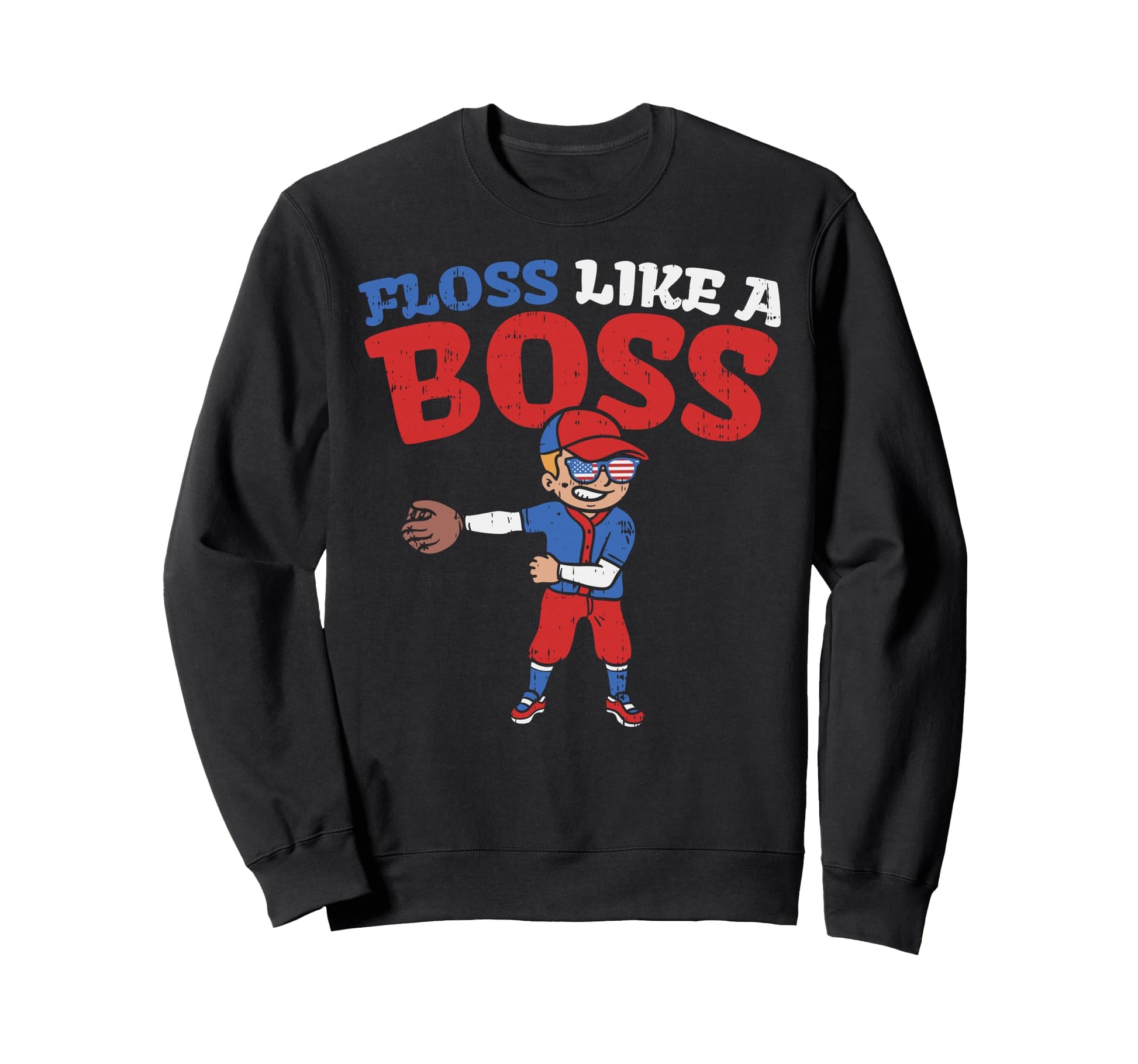 Floss Like Boss Dance Flossing Sweatshirt - Unique Graphic for Adults - T-Shirt, Sweatshirt, Hoodie