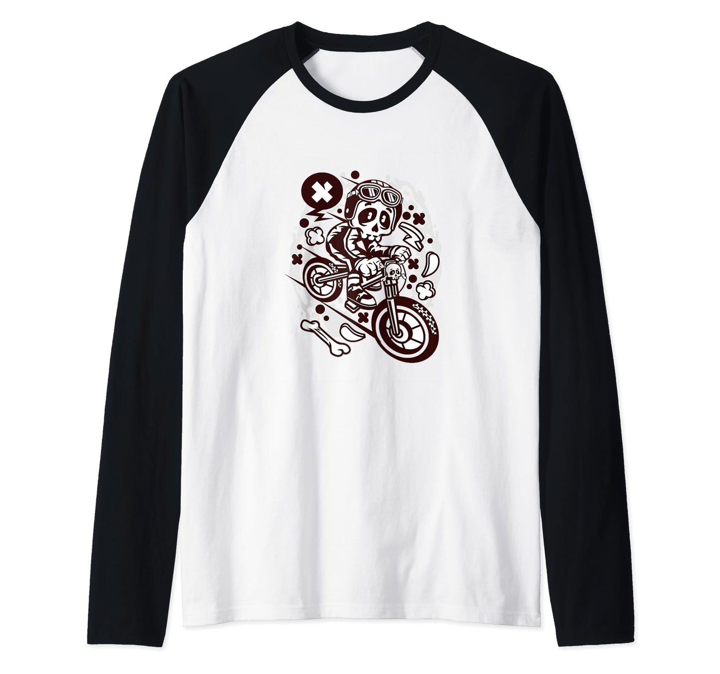 Skull Downhill Biker Skeleton Ride Riding T-Shirt - Novelty Apparel Unisex - T-Shirt, Sweatshirt, Hoodie