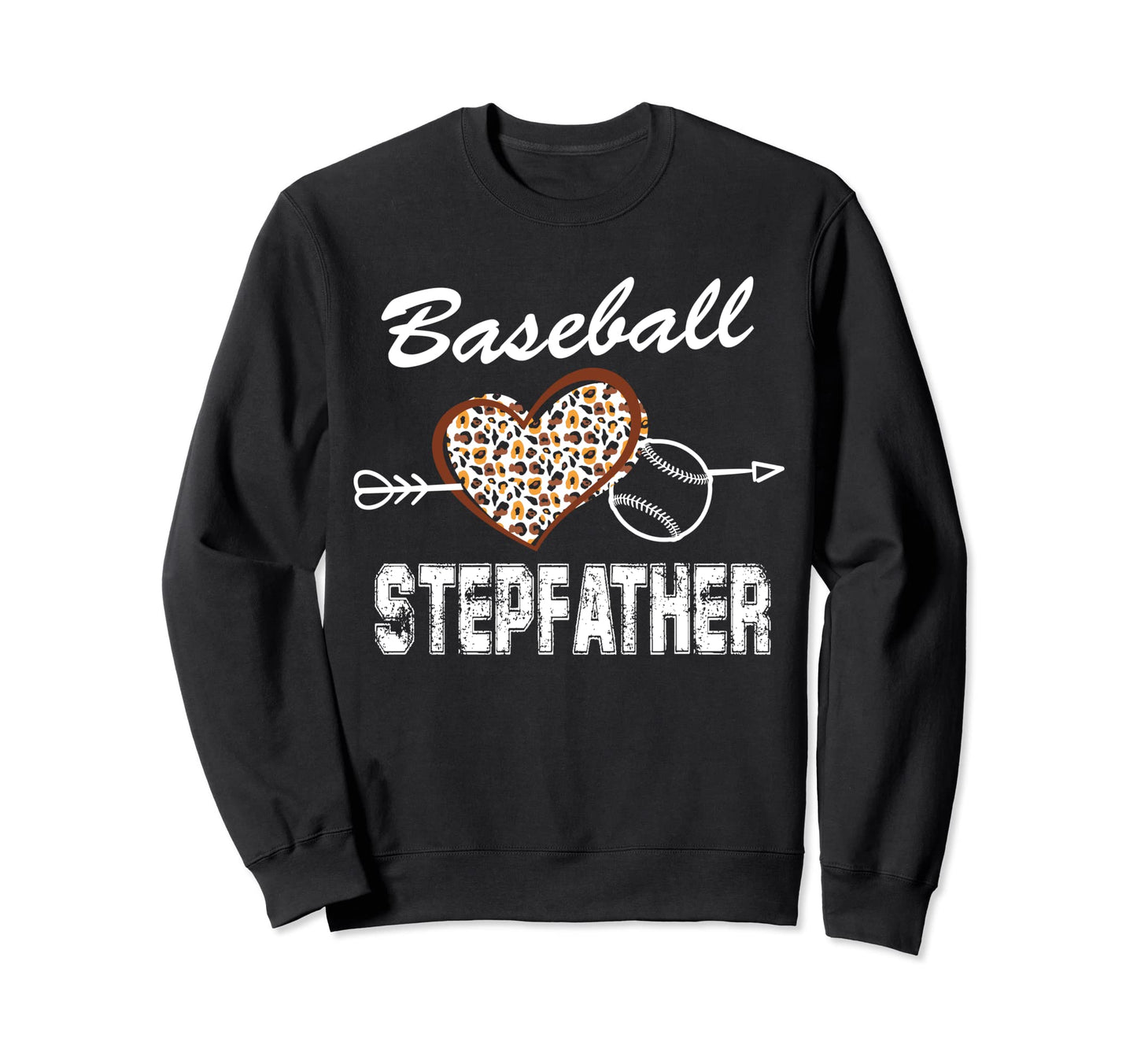 Baseball Stepfather Leopard Sport Sweatshirt - Graphic Print for Adults - T-Shirt, Sweatshirt, Hoodie