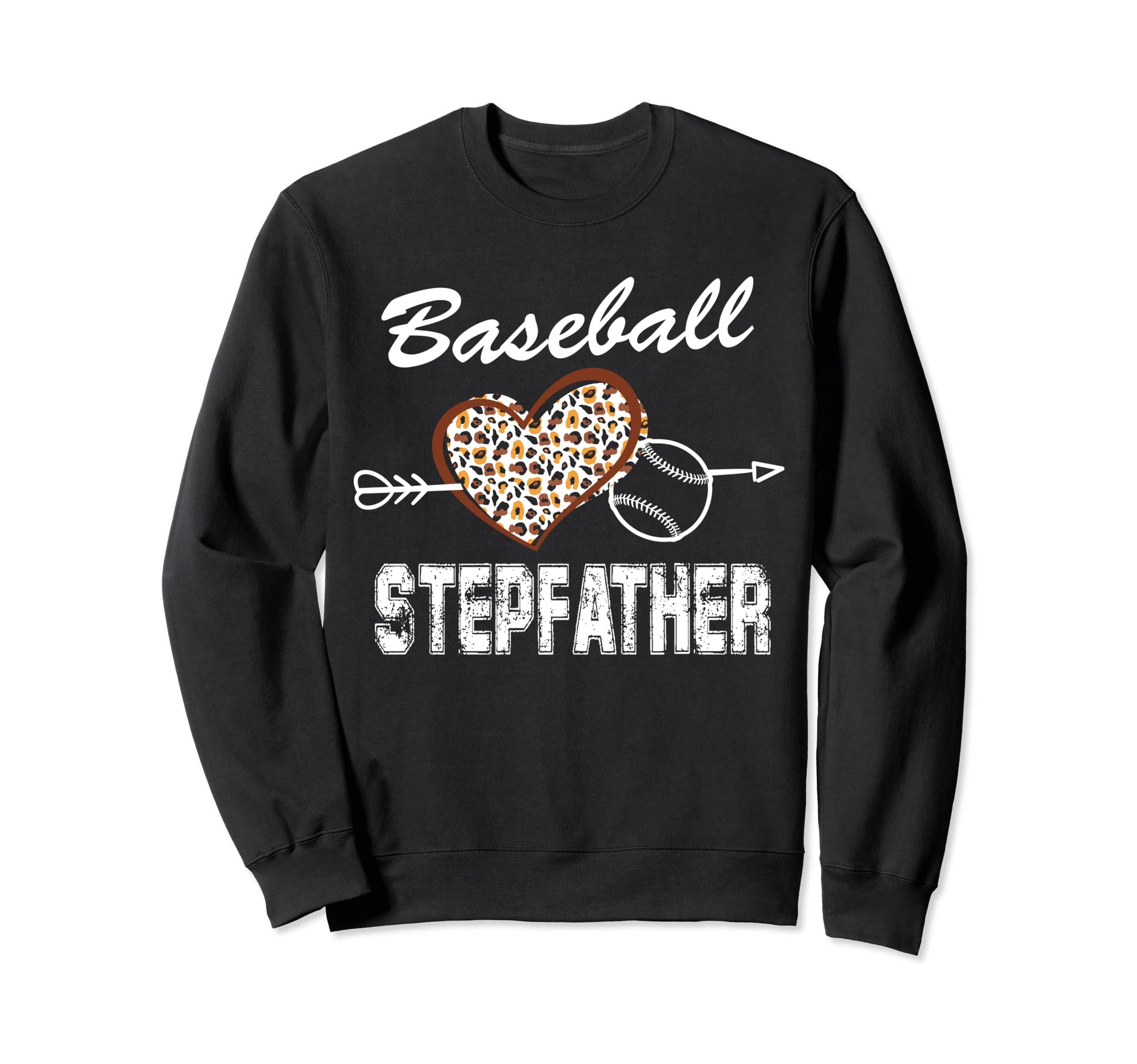 Baseball Stepfather Leopard Sport Sweatshirt - Graphic Print for Adults - T-Shirt, Sweatshirt, Hoodie