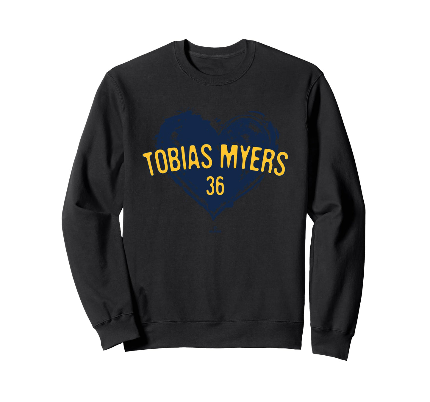 Distressed Heart Tobias Myers Sweatshirt - Fun Novelty Design for Adults - T-Shirt, Sweatshirt, Hoodie