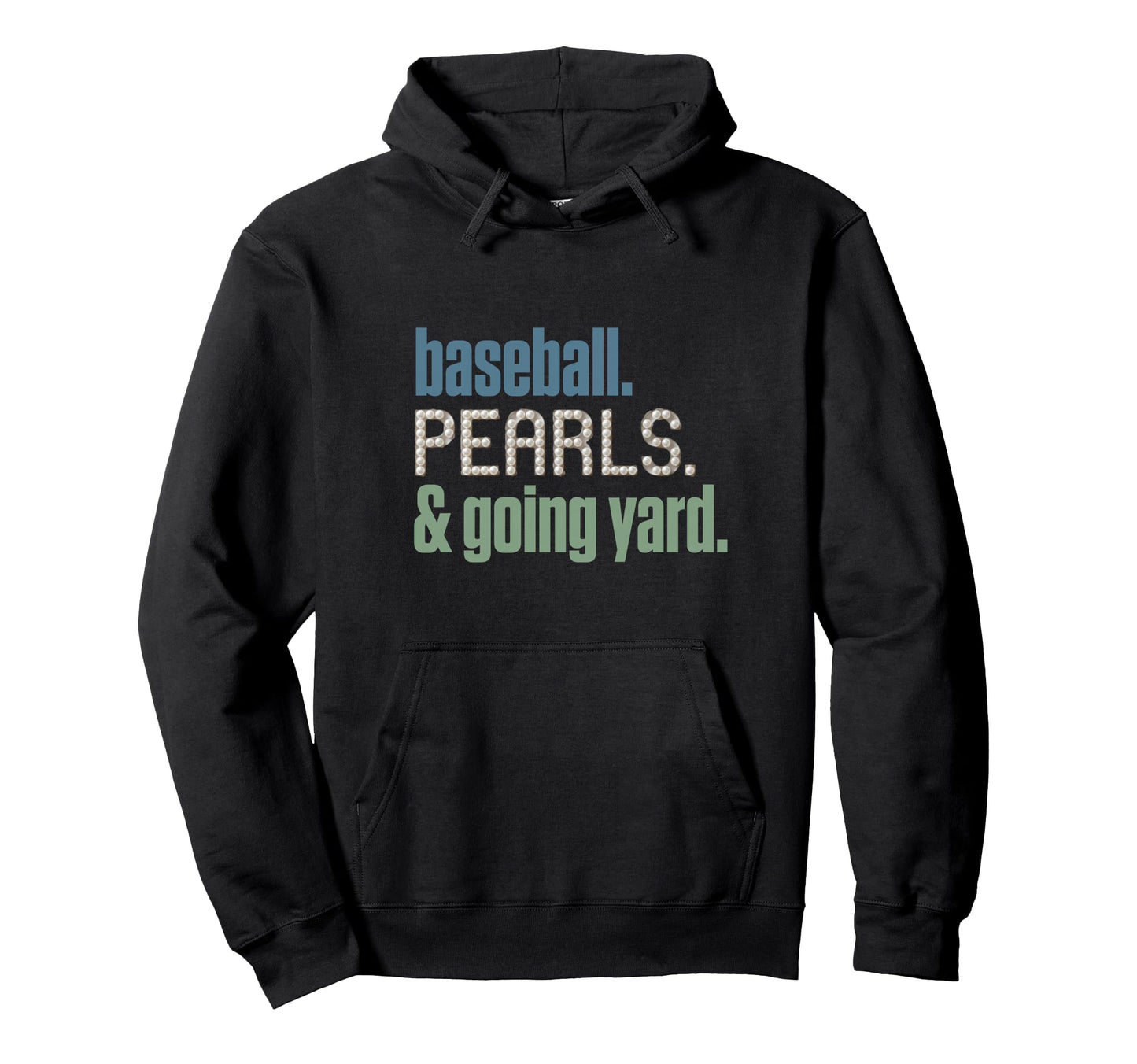 Mens Baseball Pearls Going Yard Hoodie - Aesthetic Graphic Men Women - T-Shirt, Sweatshirt, Hoodie