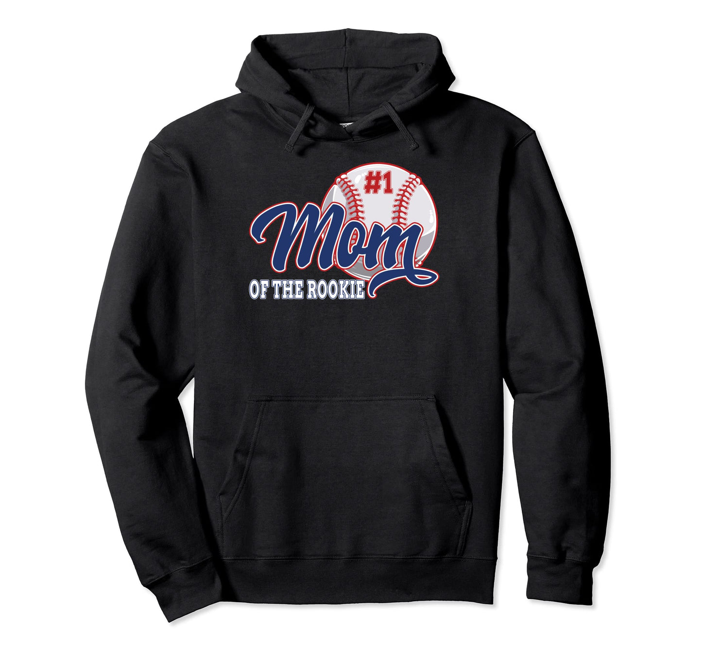 Mom Rookie Baseball 1St Birthday Baseball Hoodie - Graphic Print Men Women - T-Shirt, Sweatshirt, Hoodie