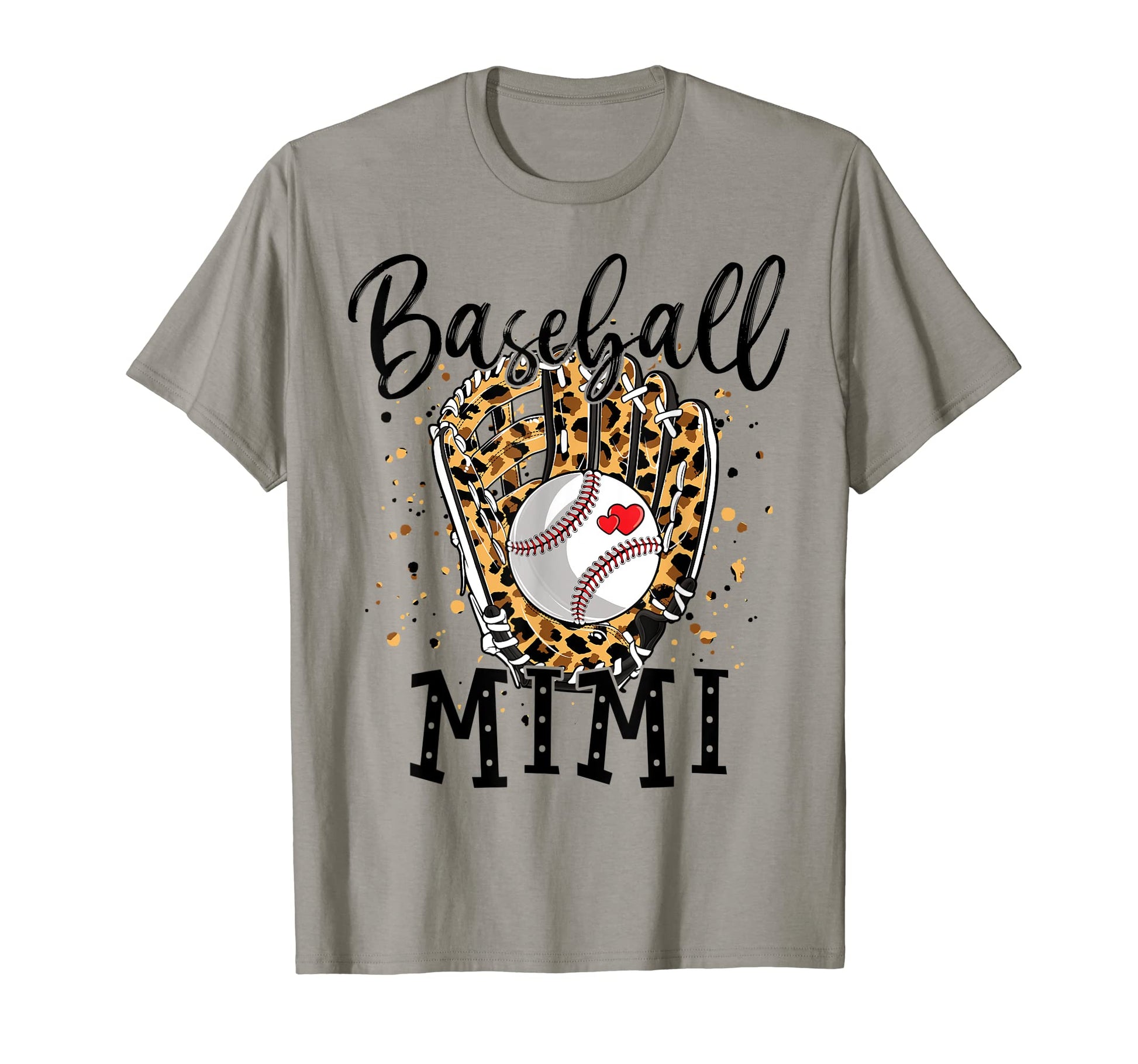 Baseball Mimi Leopard Game Day Baseball T-Shirt - Trendy Graphic Men Women - T-Shirt, Sweatshirt, Hoodie