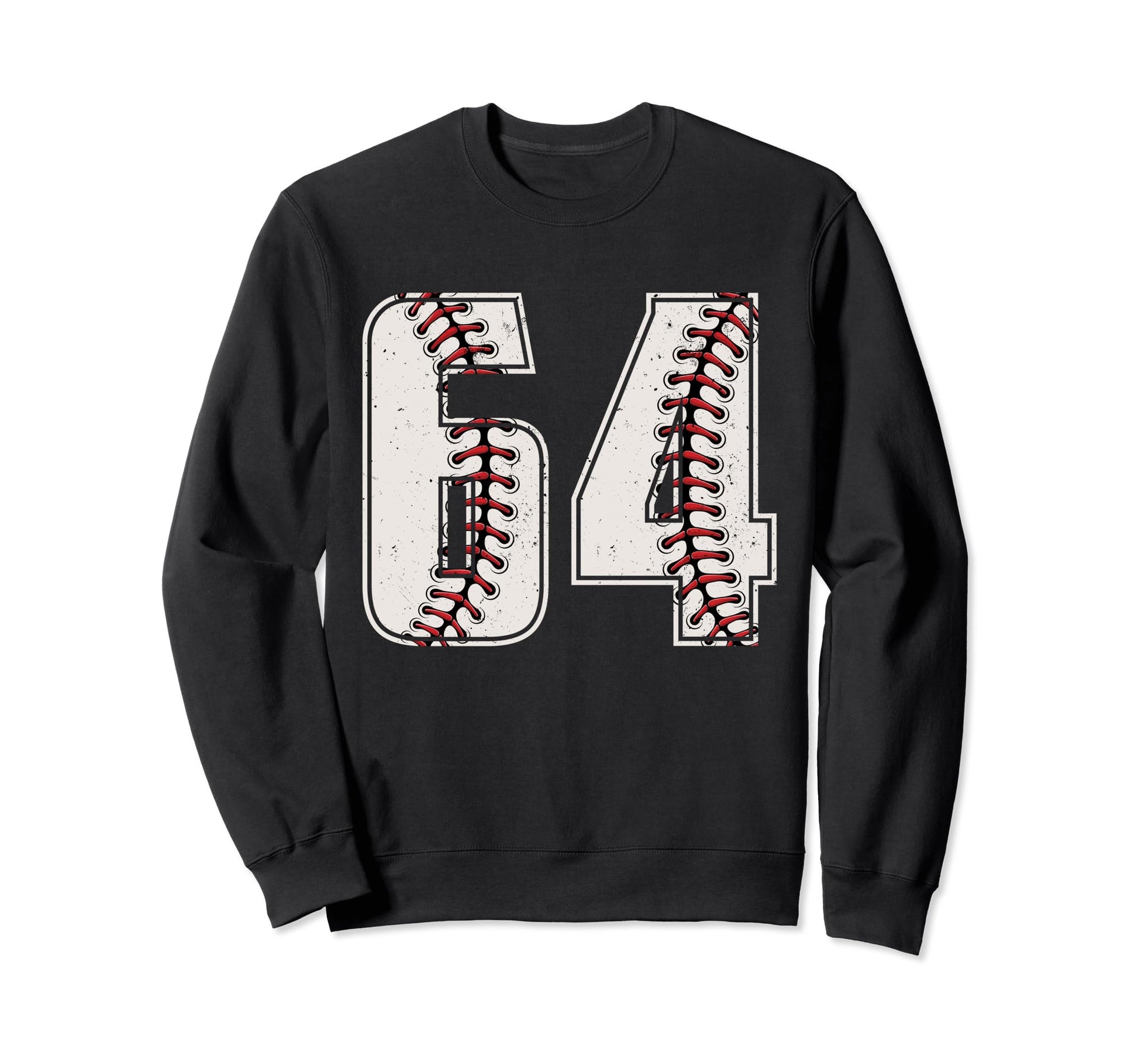 Baseball Player Number 64 Sixty Four Sweatshirt - Unique Graphic Unisex - T-Shirt, Sweatshirt, Hoodie