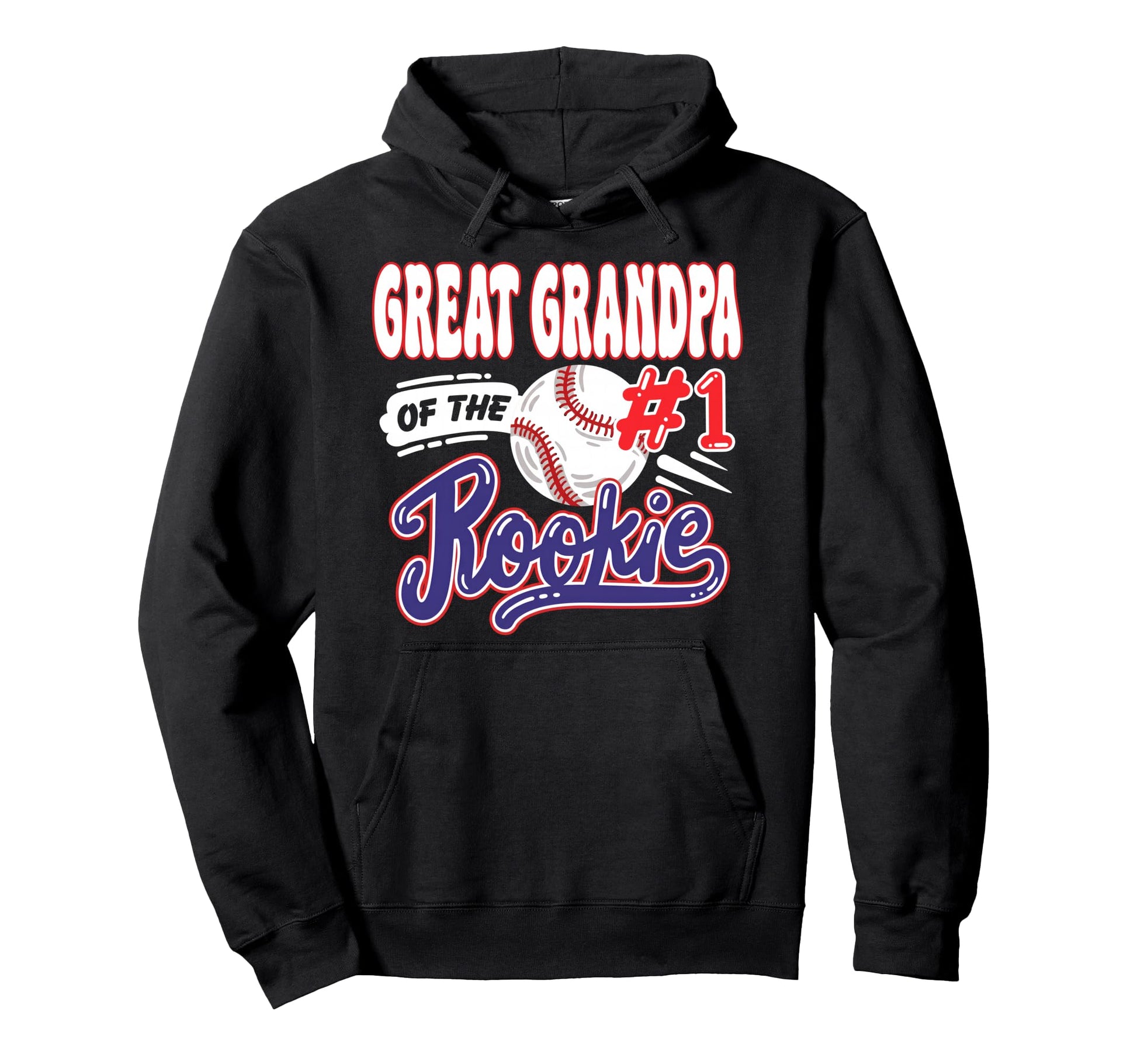 Great Grandpa Rookie Year 1St Bday Hoodie - Novelty Apparel for Adults - T-Shirt, Sweatshirt, Hoodie