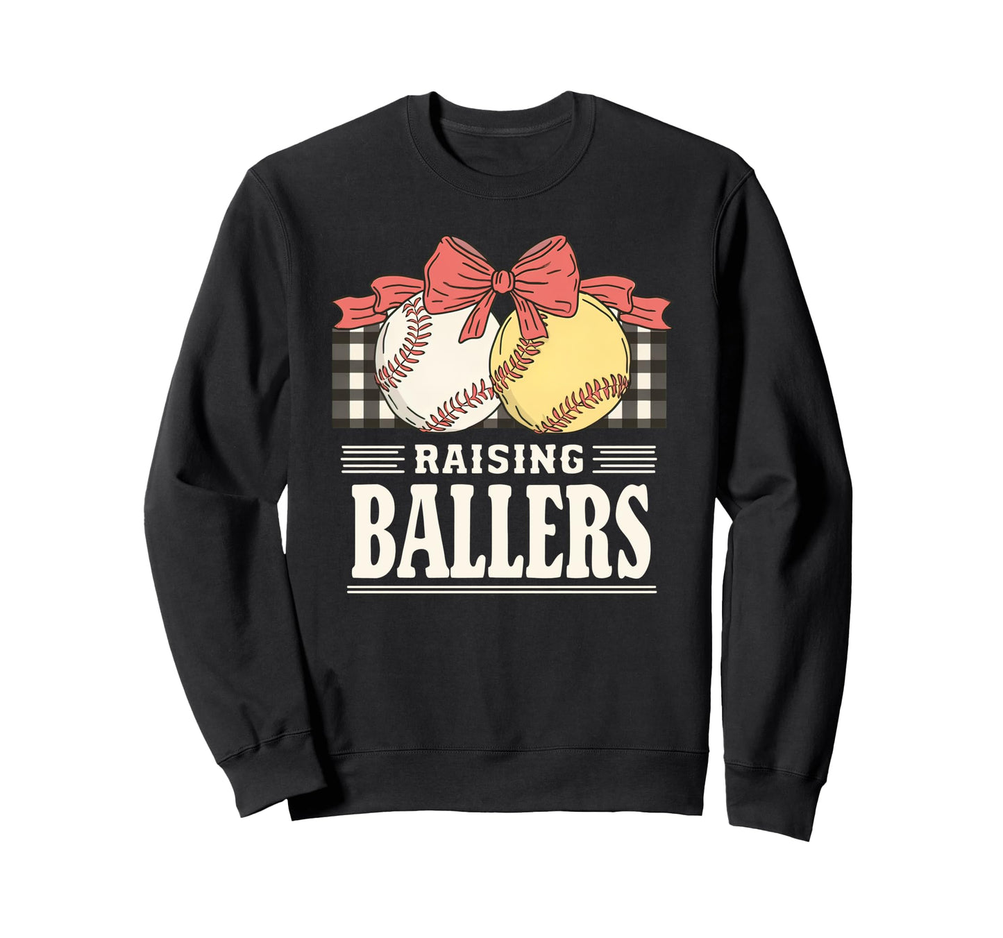 Busy Raising Ballers Softball And Sweatshirt - Trendy Graphic Men Women - T-Shirt, Sweatshirt, Hoodie