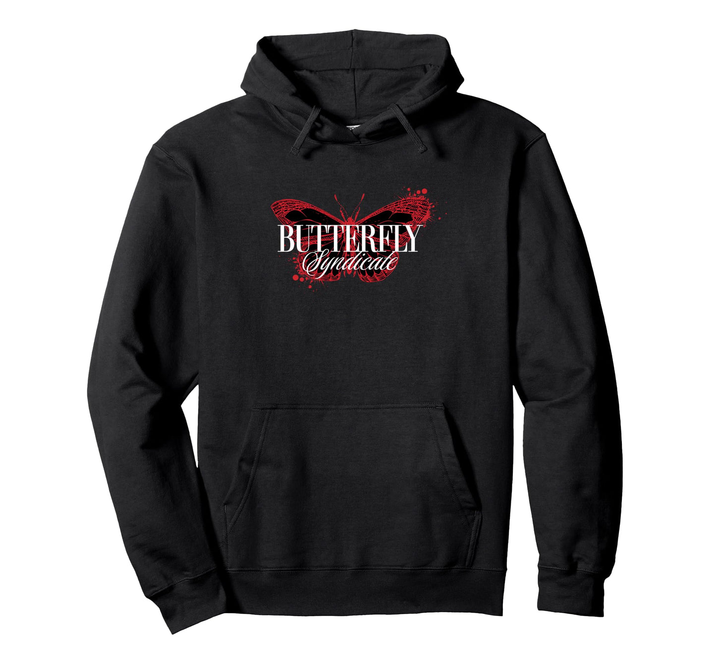 Butterfly Syndicate Y2K Grunge Hoodie - Casual Everyday Wear for Adults - T-Shirt, Sweatshirt, Hoodie
