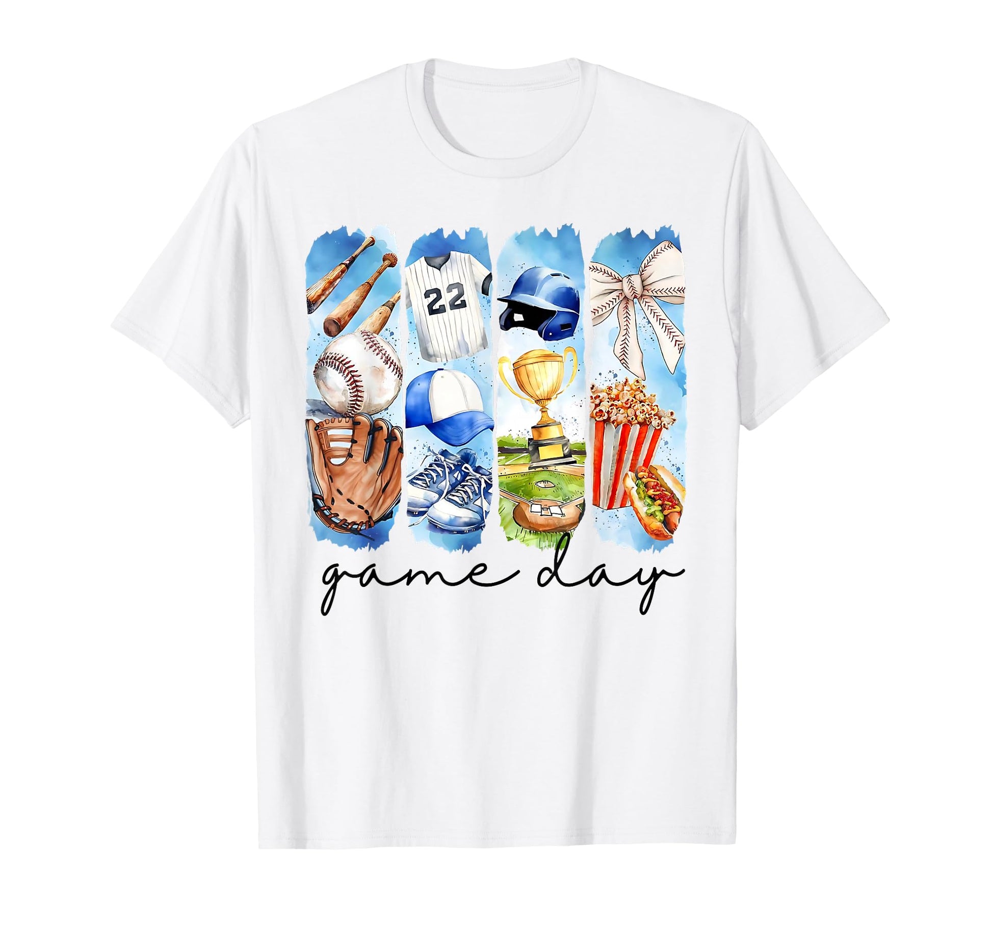 Game Day Baseball Coquette Bow Funny T-Shirt - Novelty Apparel Men Women - T-Shirt, Sweatshirt, Hoodie