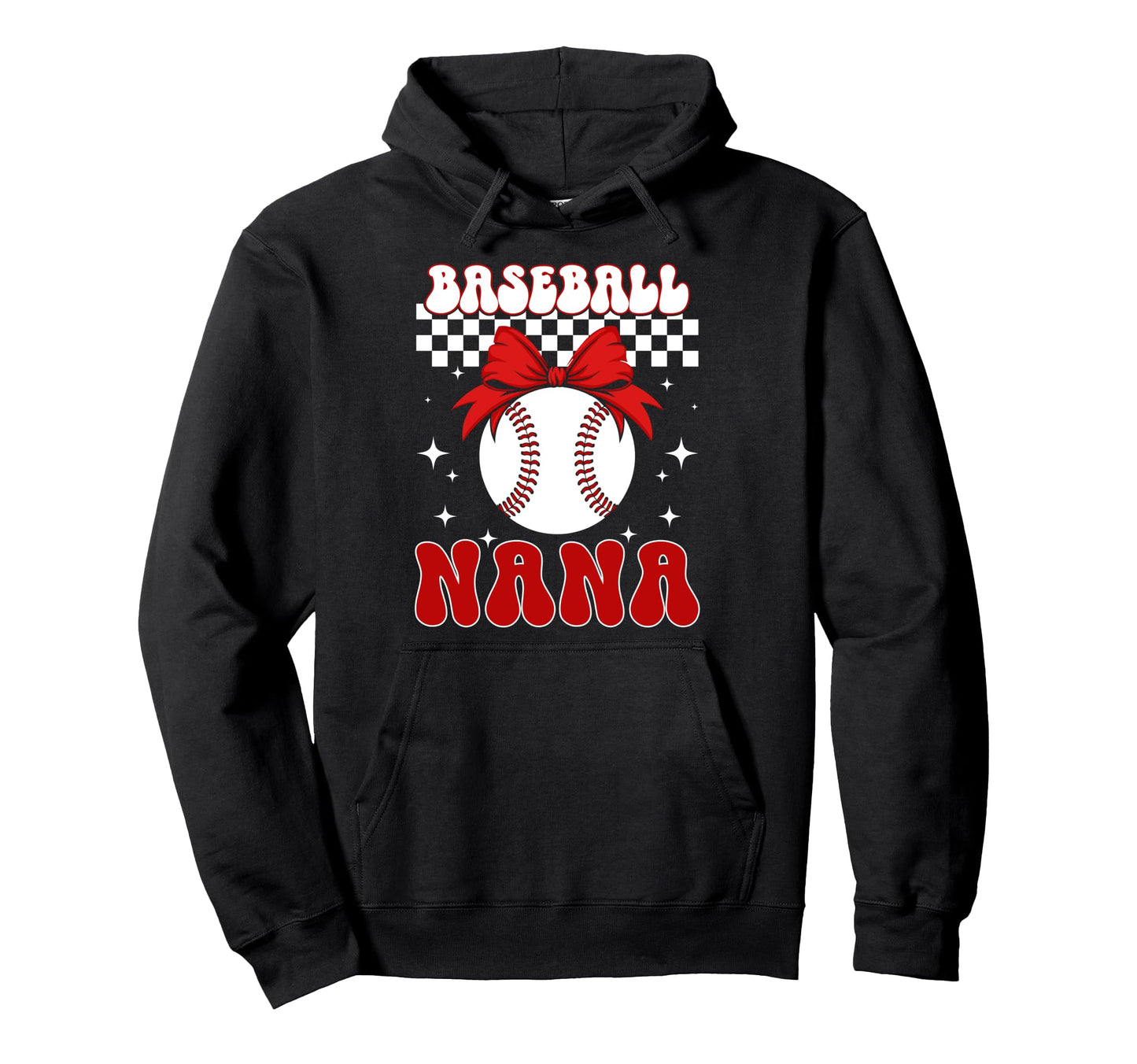 Baseball Nana Coquette Nana Baseball Hoodie - Unique Graphic for Adults - T-Shirt, Sweatshirt, Hoodie