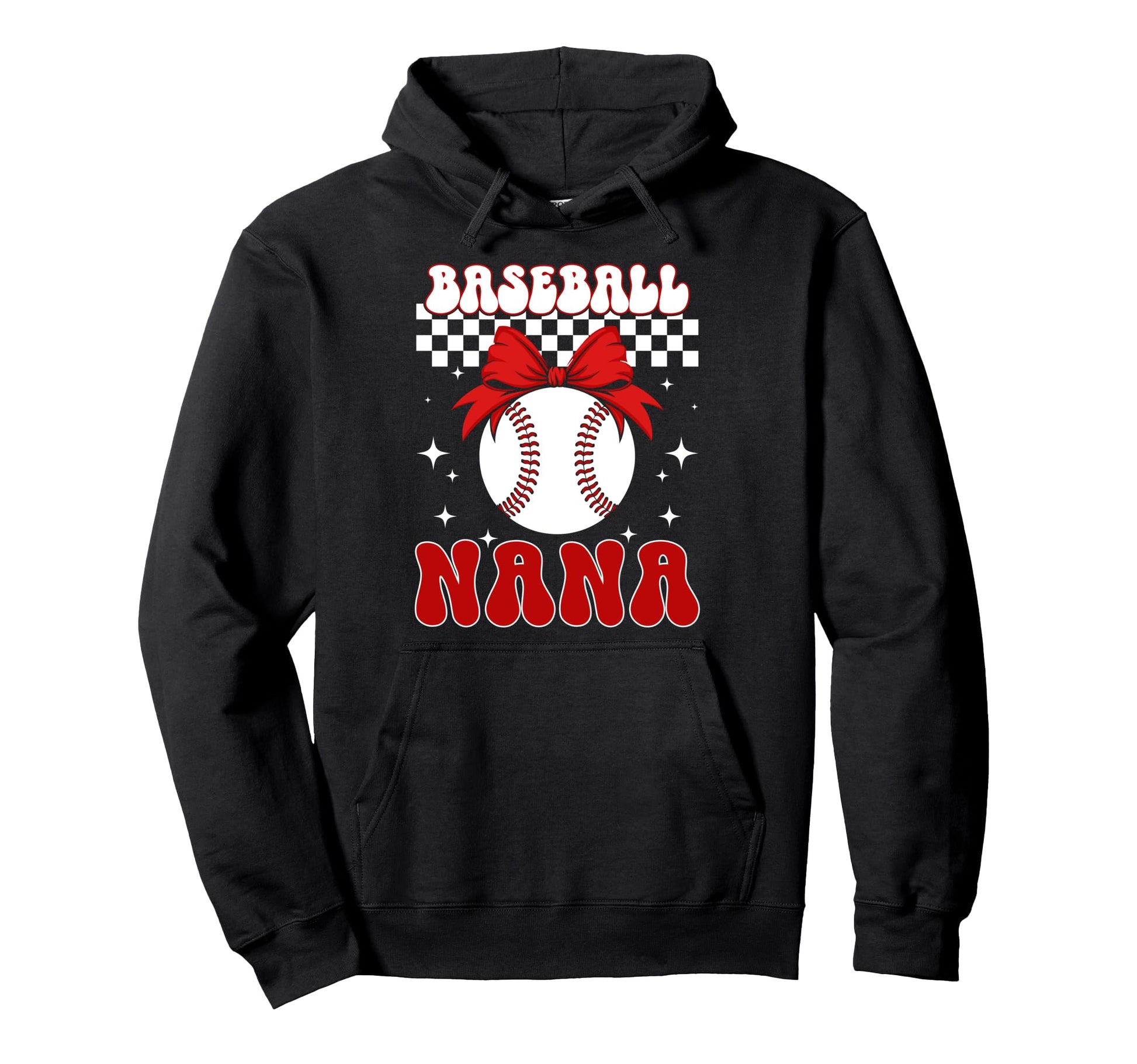 Baseball Nana Coquette Nana Baseball Hoodie - Unique Graphic for Adults - T-Shirt, Sweatshirt, Hoodie