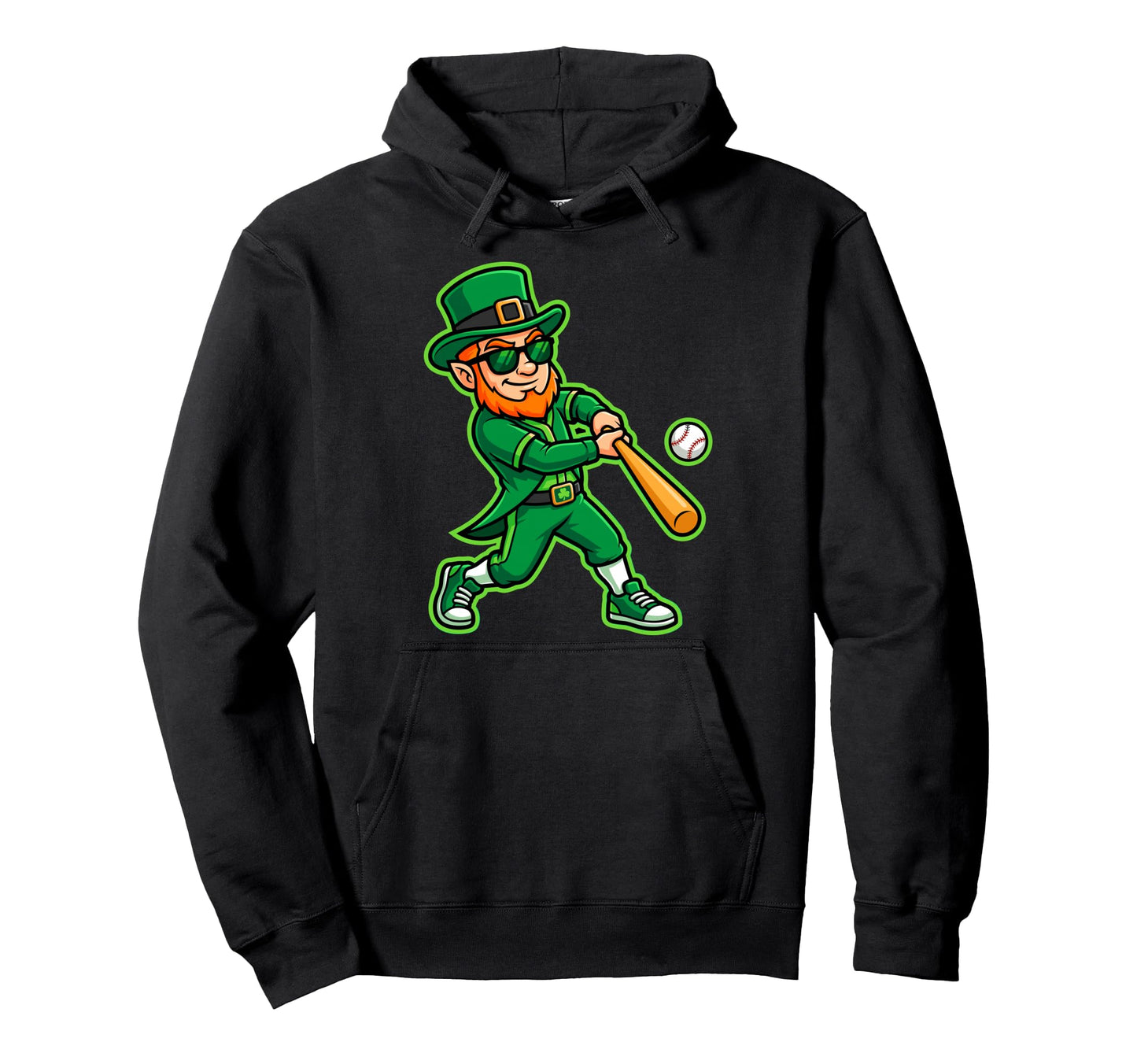 Funny St Patricks Day Leprechaun Hoodie - Graphic Print for Adults - T-Shirt, Sweatshirt, Hoodie