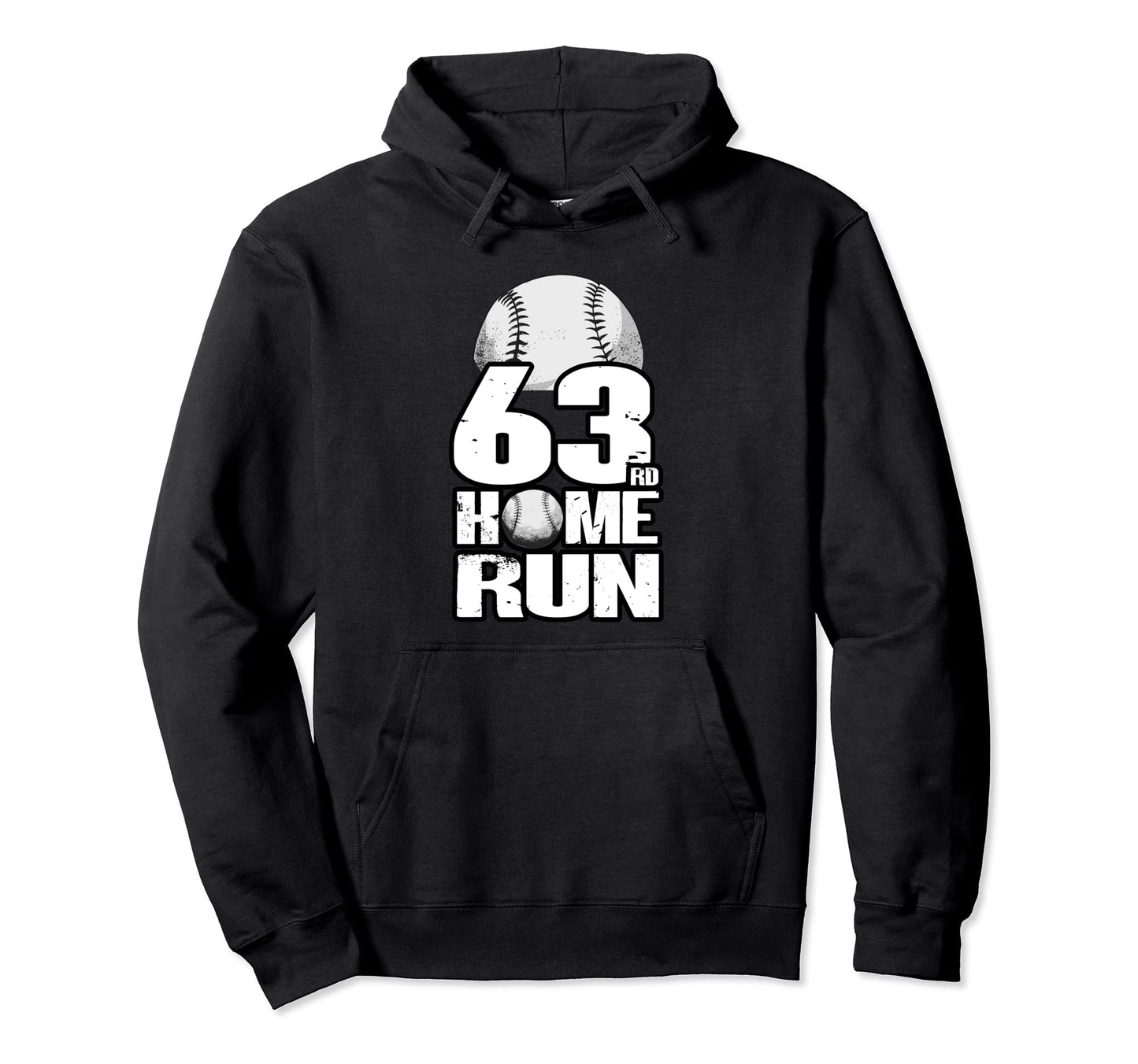 63 Years Old Baseball 63Rd Birthday Hoodie - Aesthetic Graphic Unisex - T-Shirt, Sweatshirt, Hoodie