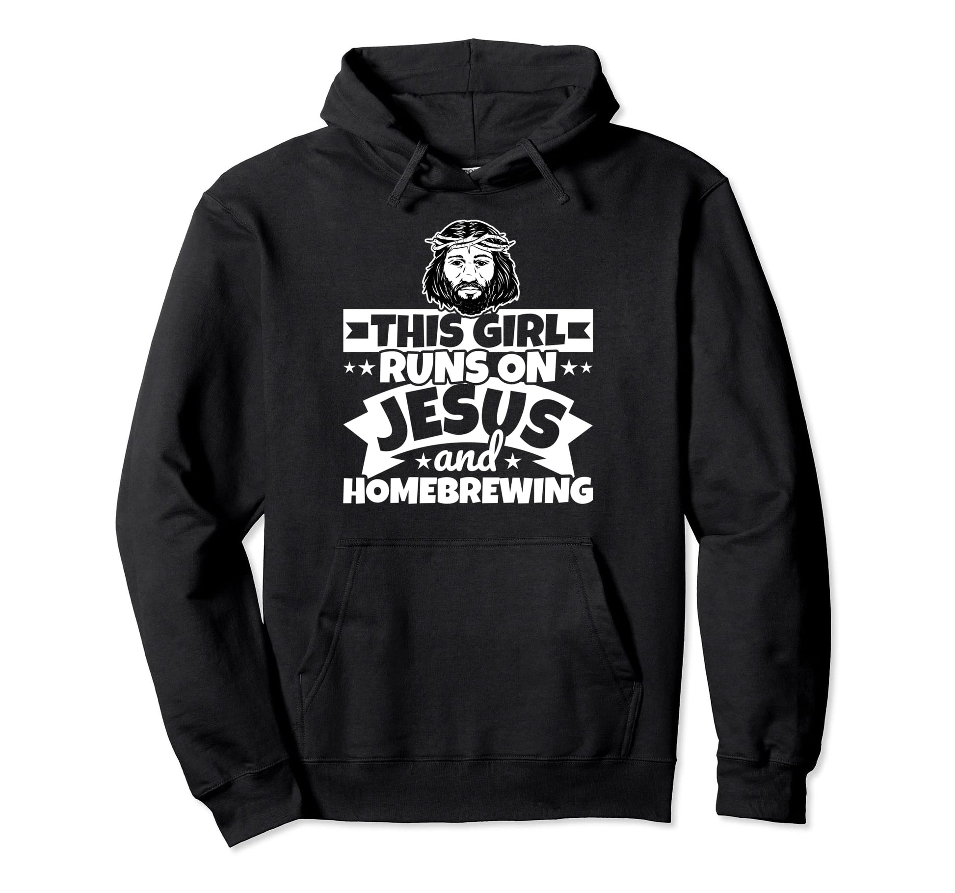 Runs Jesus And Homebrewing Hoodie - Streetwear Style Unisex - T-Shirt, Sweatshirt, Hoodie
