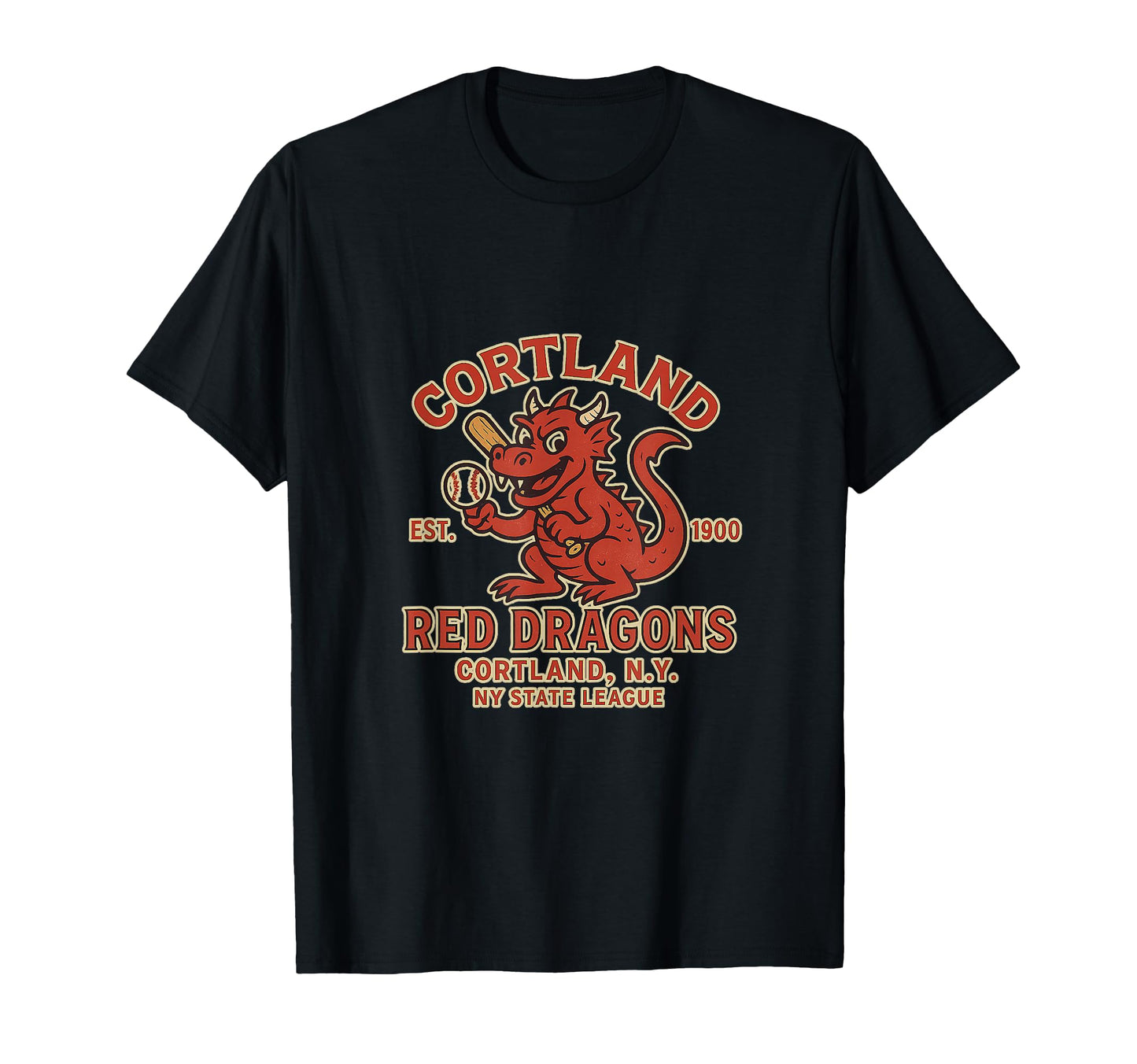 Dragon City Baseball Art T-Shirt - Trendy Graphic Unisex - T-Shirt, Sweatshirt, Hoodie