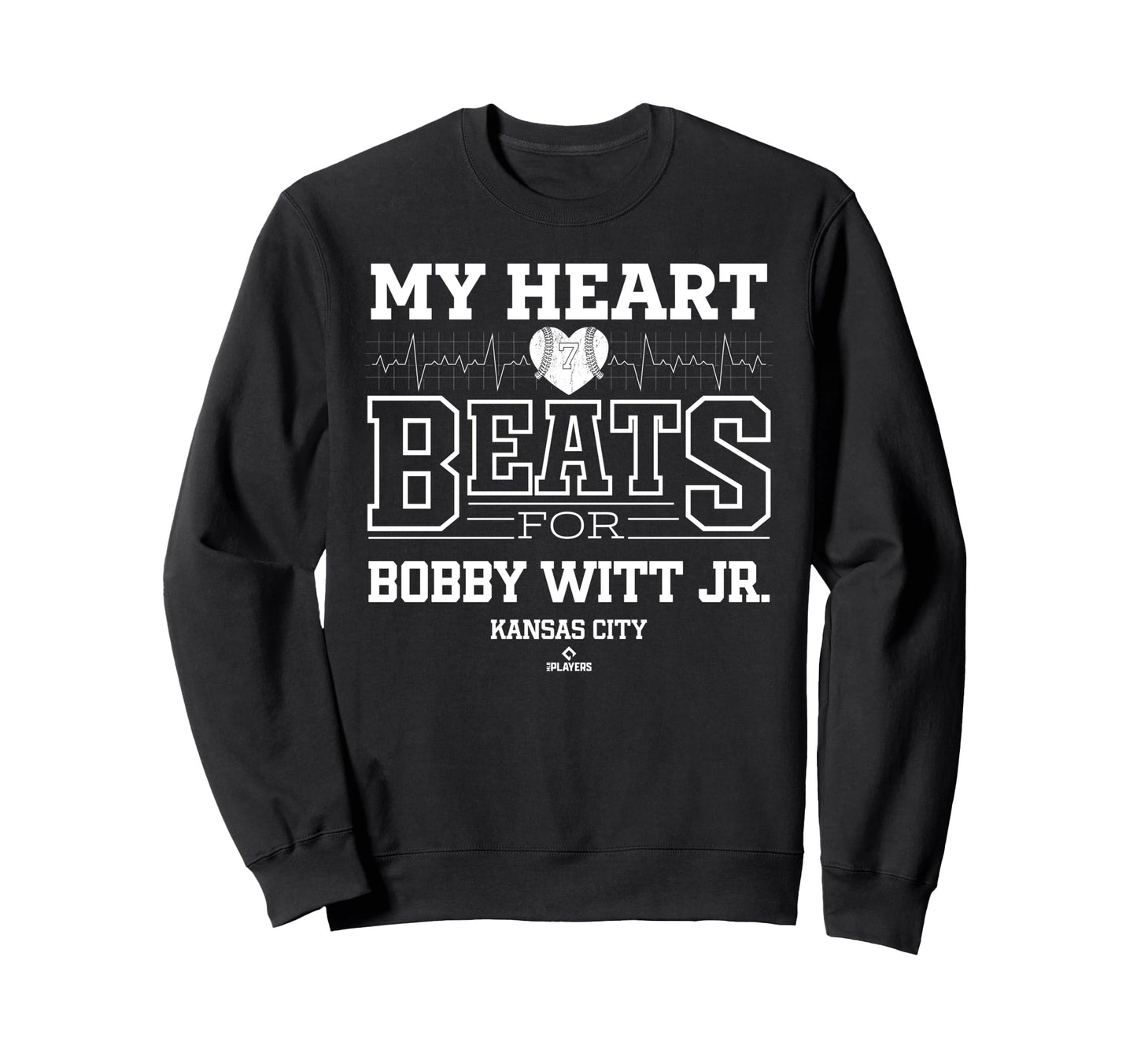 My Heart Beats Bobby Witt Jr Kansas Sweatshirt - Novelty Apparel Men Women - T-Shirt, Sweatshirt, Hoodie