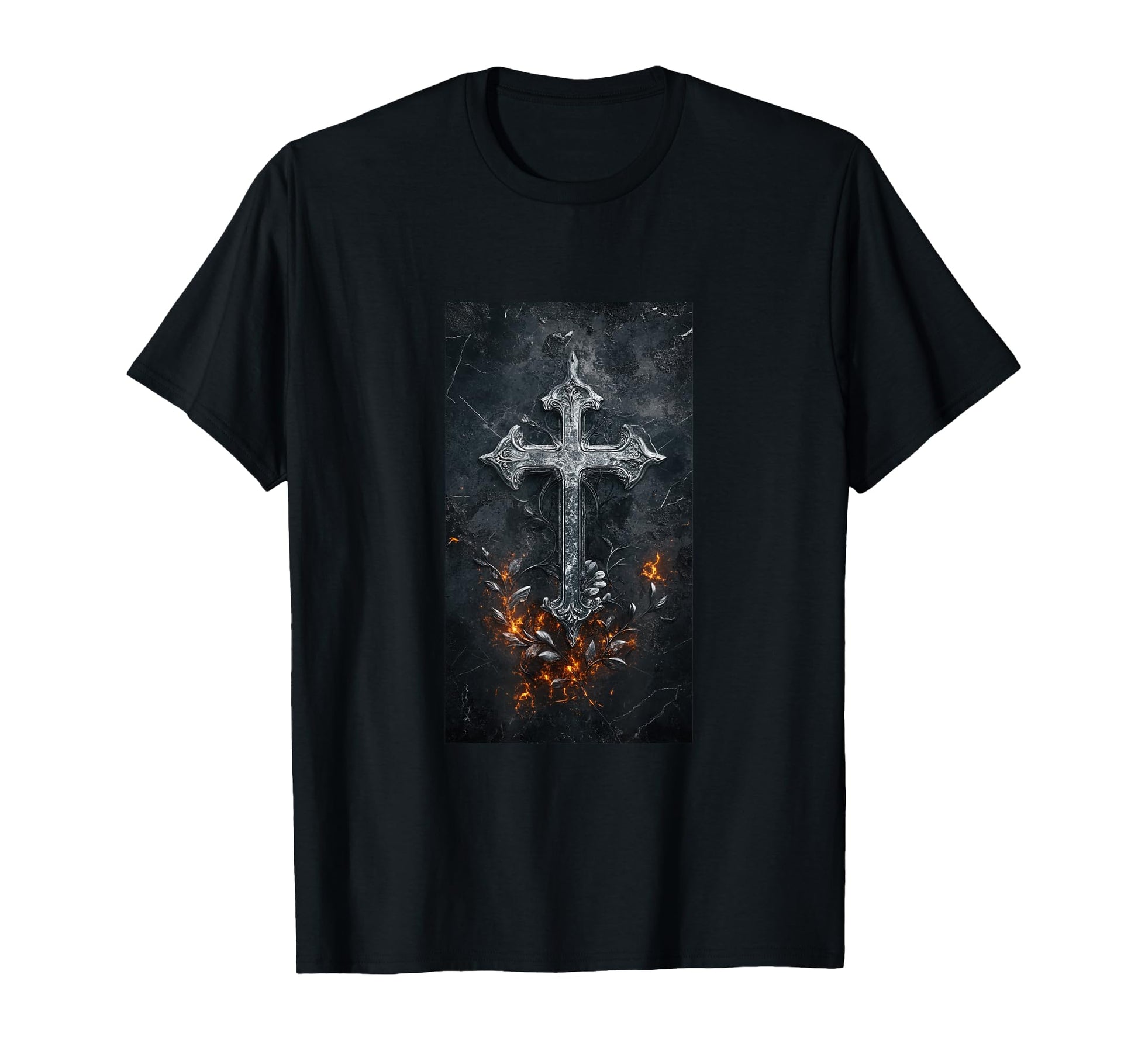 Gothic Cross Grunge Aesthetic Y2K Goth T-Shirt - Trendy Graphic Men Women - T-Shirt, Sweatshirt, Hoodie
