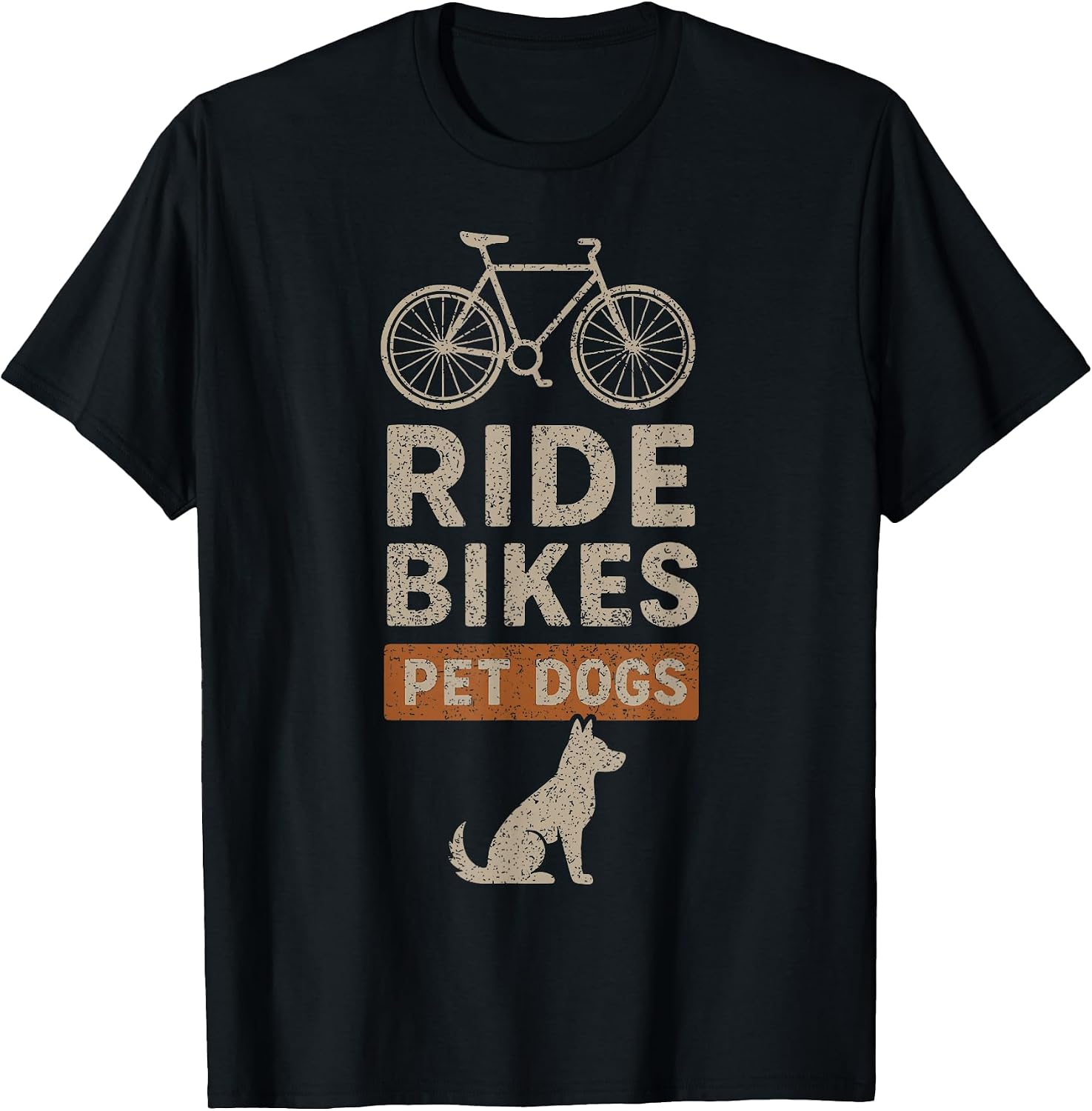Ride Bikes Pet Dogs Bicycle Cycling Biking Dog Lover - Adult & Kids T-Shirts, Sweatshirts & Hoodies apparel design preview 1