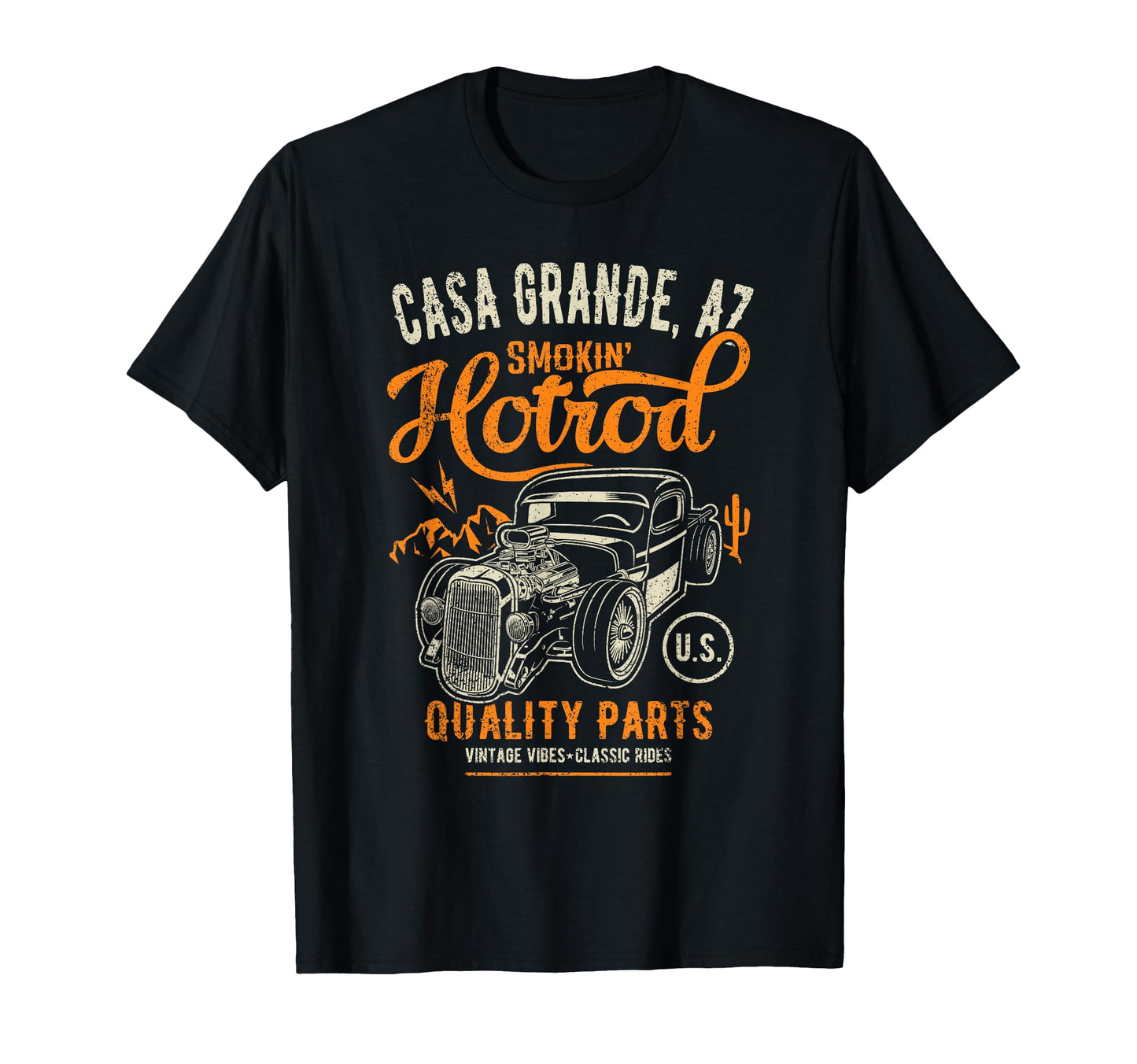 Casa Grande Arizona Hotrod Garage T-Shirt - Fun Novelty Design Men Women - T-Shirt, Sweatshirt, Hoodie
