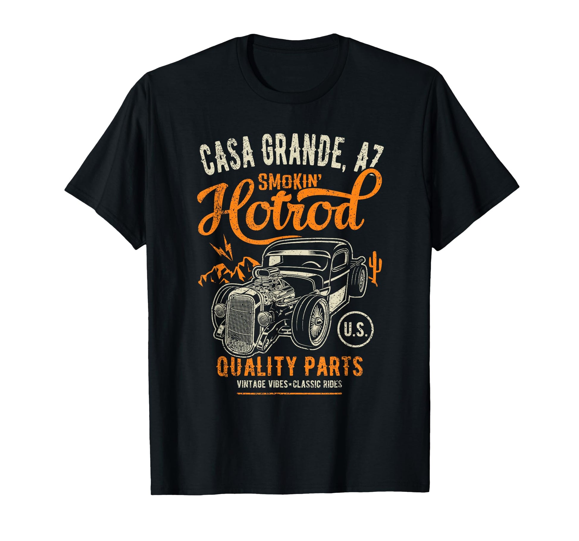 Casa Grande Arizona Hotrod Garage T-Shirt - Fun Novelty Design Men Women - T-Shirt, Sweatshirt, Hoodie