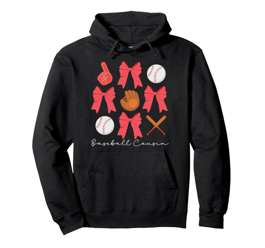 Baseball Cousin Baseball Player Hoodie - Custom Art Print for Adults - T-Shirt, Sweatshirt, Hoodie