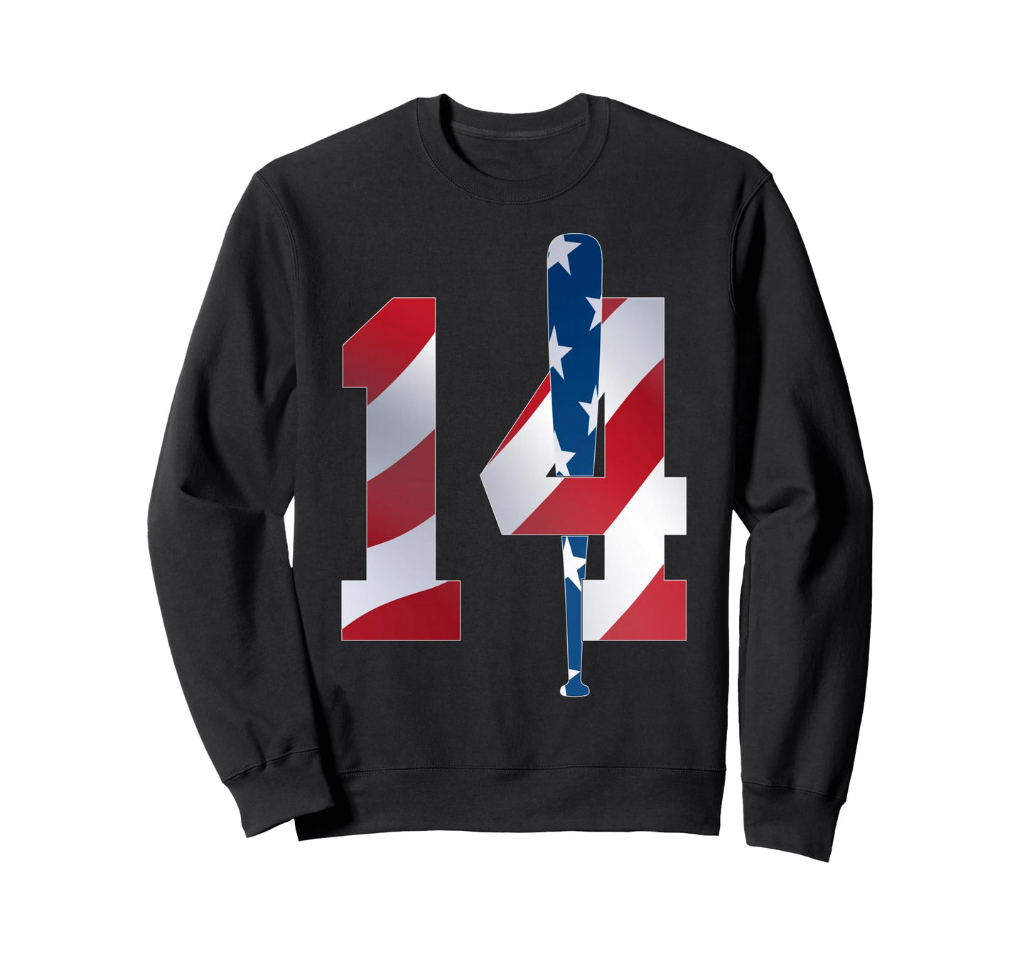 Number 14 Years Baseball 14Th Sweatshirt - Unique Graphic for Adults - T-Shirt, Sweatshirt, Hoodie