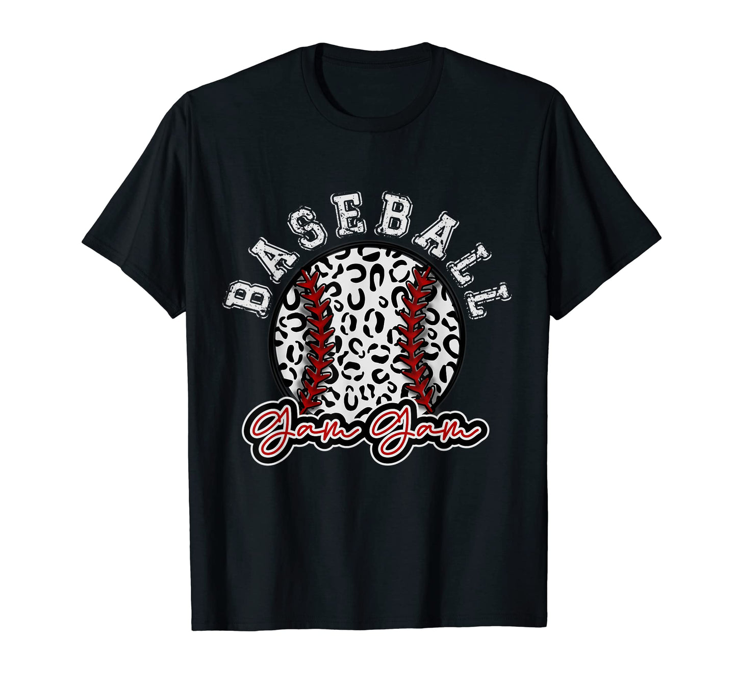 Leopard Cheetah Baseball Gam Gam T-Shirt - Casual Everyday Wear for Adults - T-Shirt, Sweatshirt, Hoodie