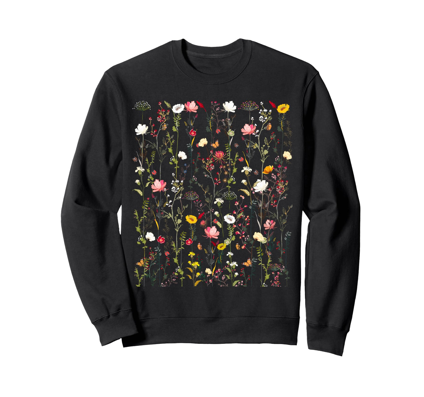 Inspired Flower Botanical Sweatshirt - Trendy Graphic for Adults - T-Shirt, Sweatshirt, Hoodie