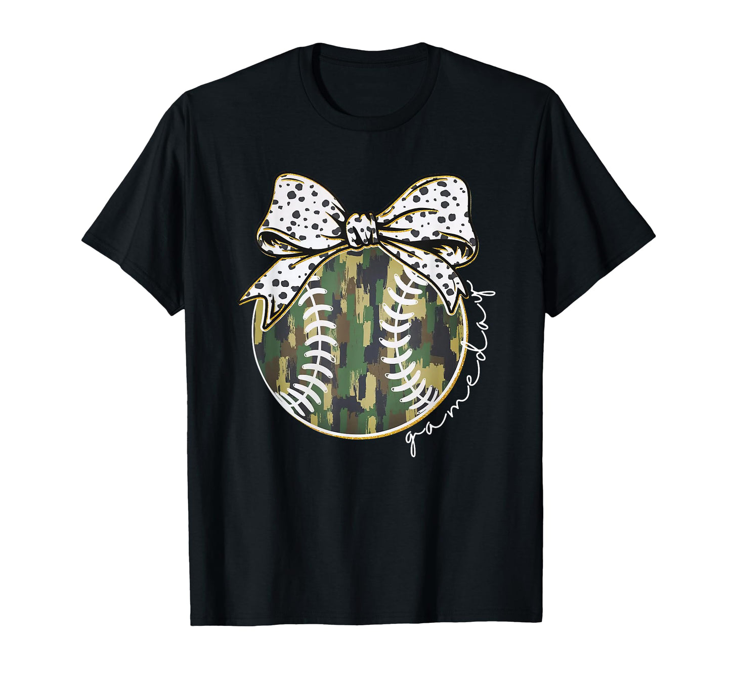 Camouflage Baseball Coquette Game T-Shirt - Aesthetic Graphic Men Women - T-Shirt, Sweatshirt, Hoodie