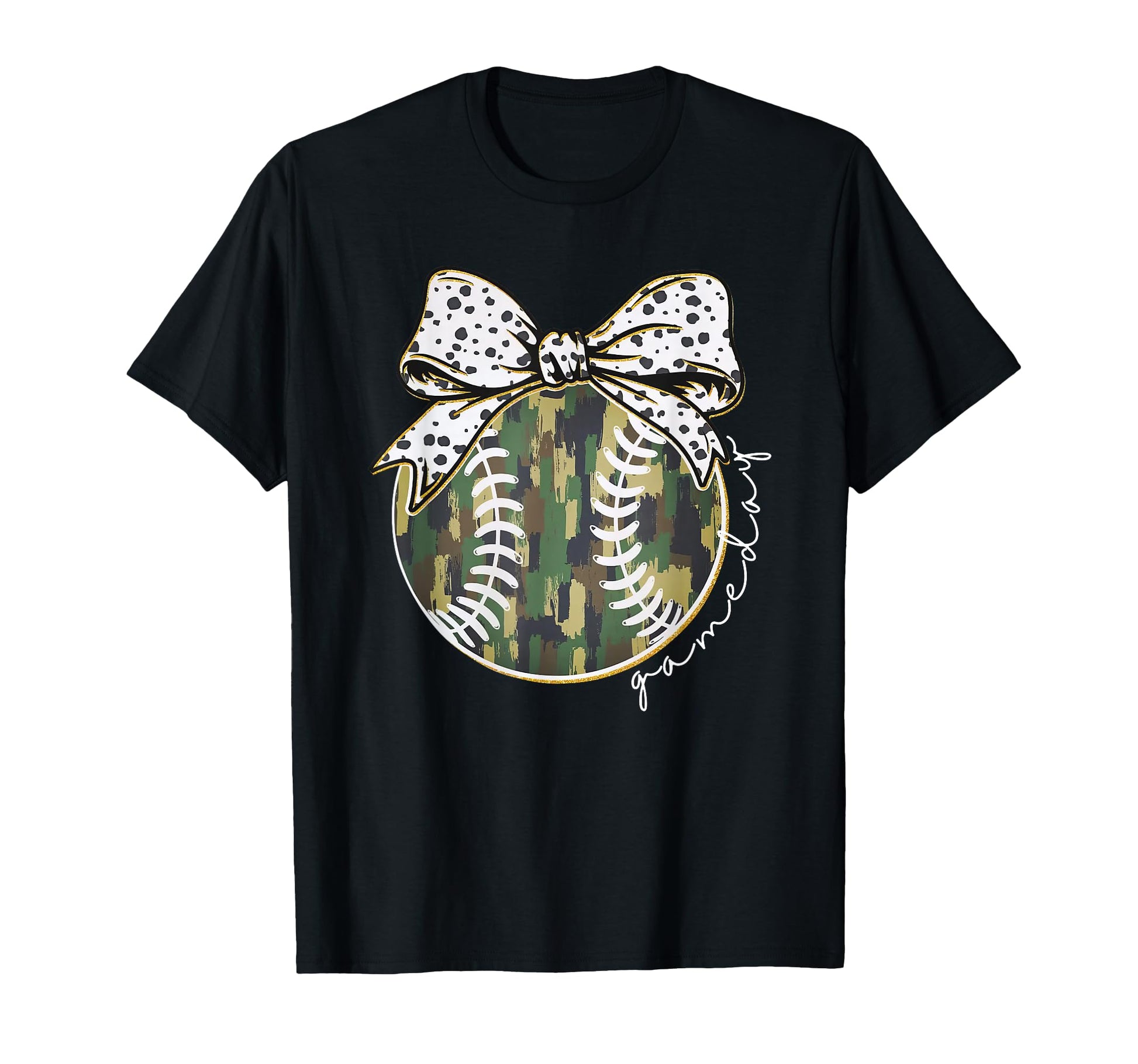 Camouflage Baseball Coquette Game T-Shirt - Aesthetic Graphic Men Women - T-Shirt, Sweatshirt, Hoodie