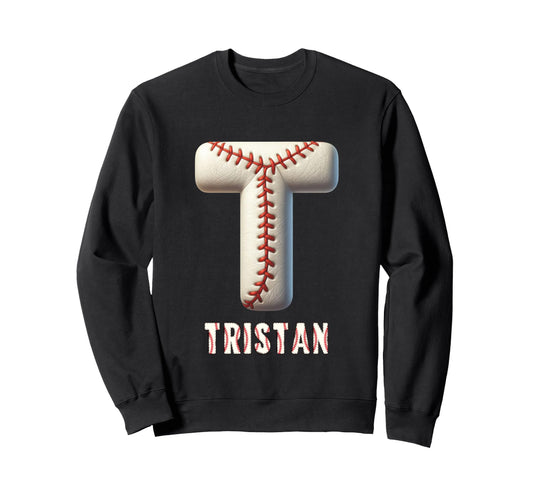 Baseball Home Run Tarik Initial Sweatshirt - Graphic Print for Adults - T-Shirt, Sweatshirt, Hoodie