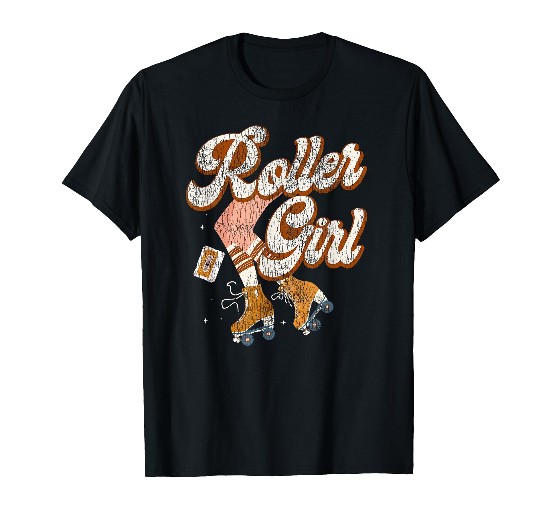 Roller Skating Skate 1970S Cassette T-Shirt - Minimalist Print Men Women - T-Shirt, Sweatshirt, Hoodie