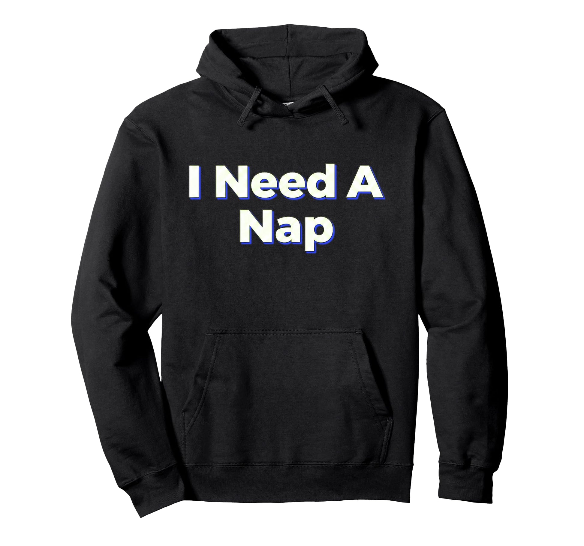 Funny Tired Sleepy Aesthetic Blue Hoodie - Aesthetic Graphic Unisex - T-Shirt, Sweatshirt, Hoodie