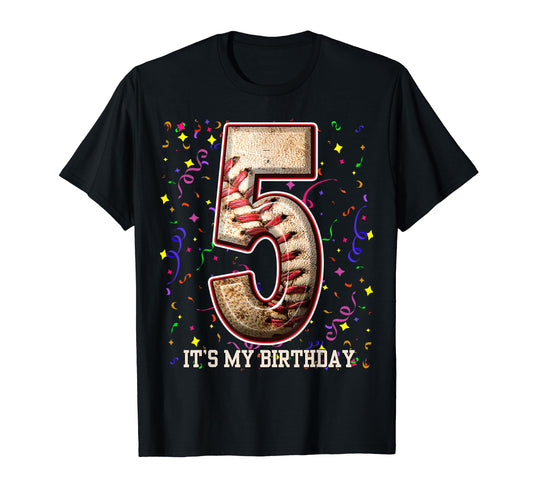 5 Years Old Baseball Play My 5Th T-Shirt - Novelty Apparel Men Women - T-Shirt, Sweatshirt, Hoodie