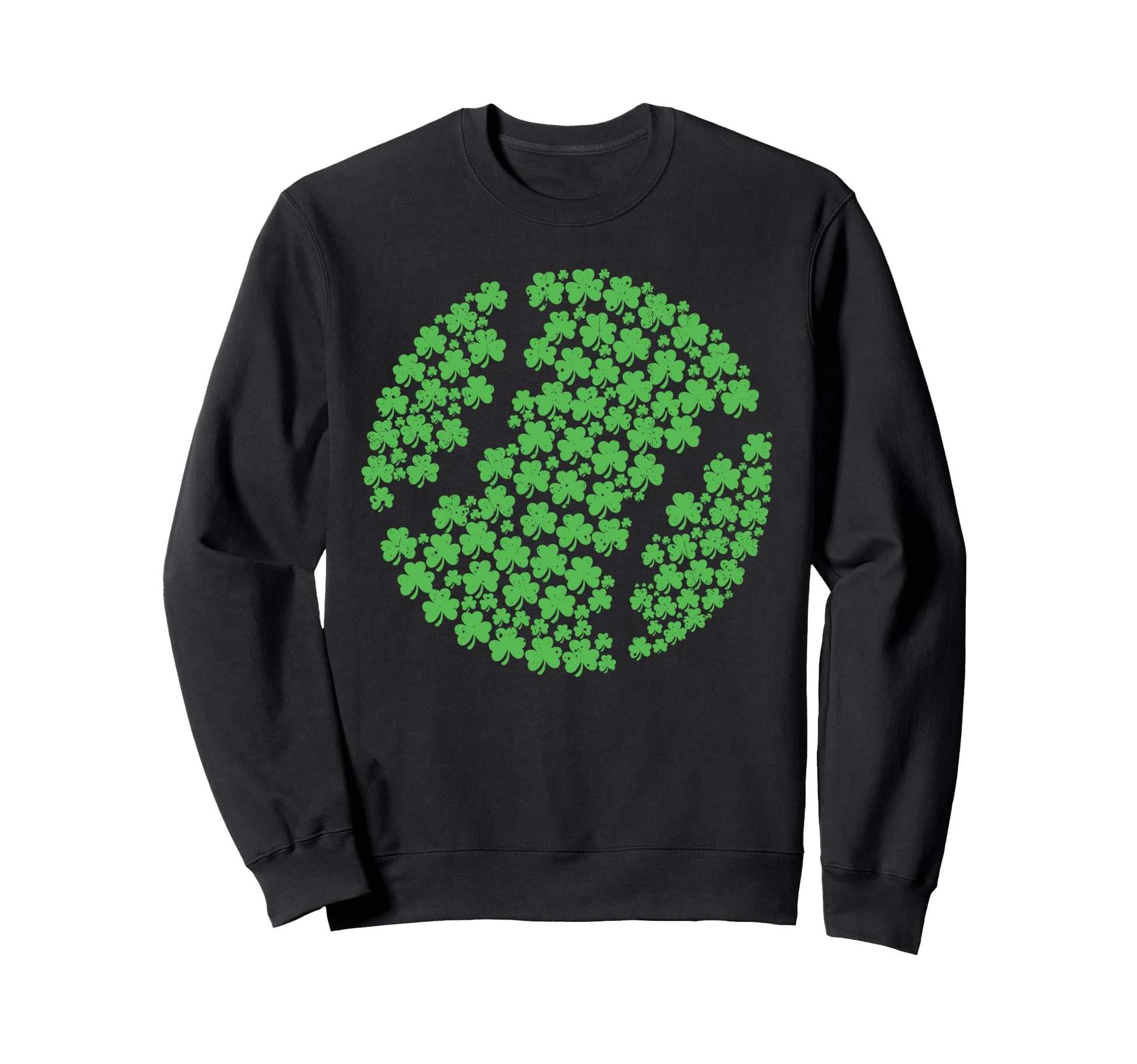 St Patricks Day Shamrock Baseball Sweatshirt - Aesthetic Graphic Men Women - T-Shirt, Sweatshirt, Hoodie