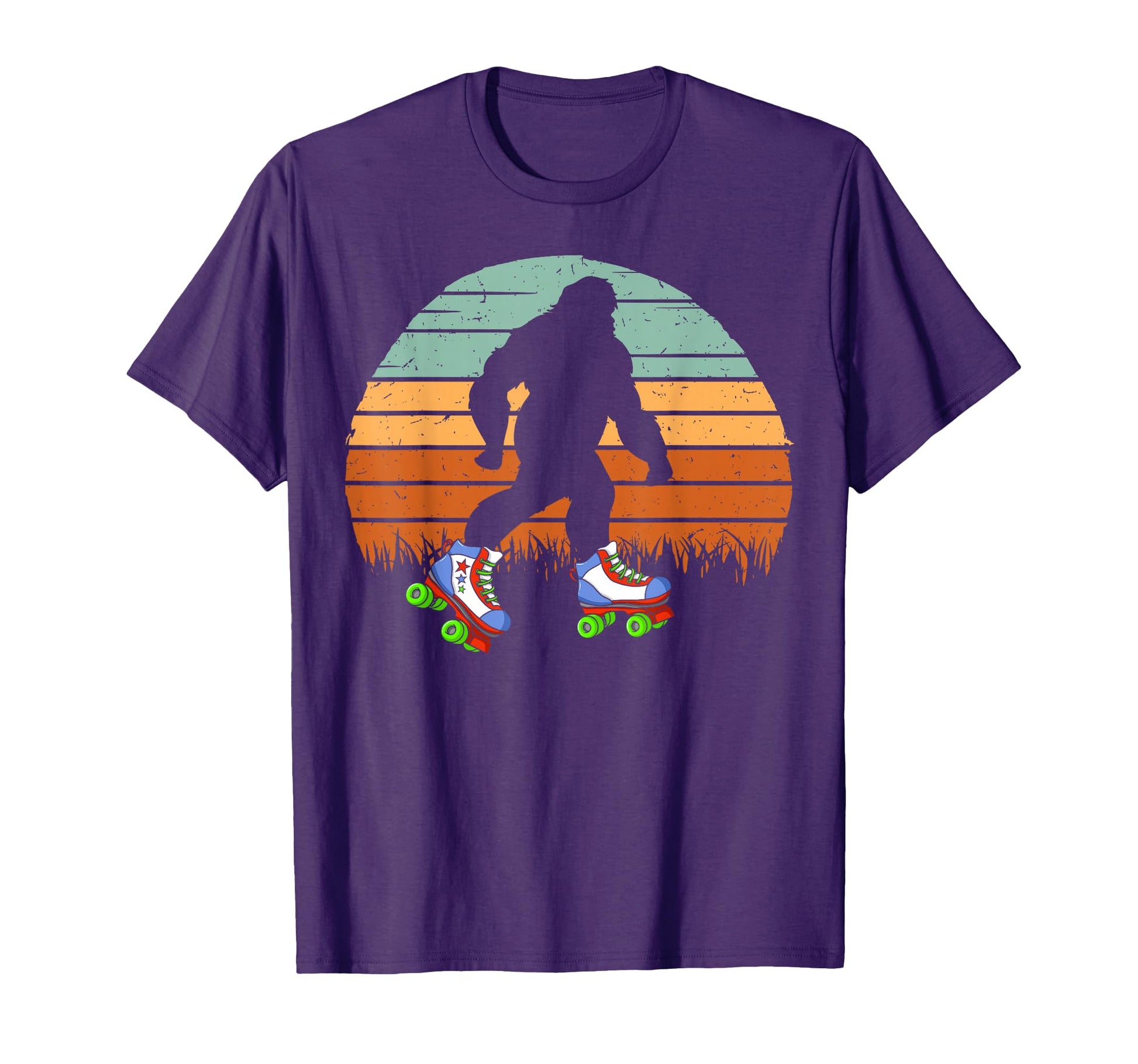 Roller Disco Big Foot Sasquatch T-Shirt - Fun Novelty Design Men Women - T-Shirt, Sweatshirt, Hoodie