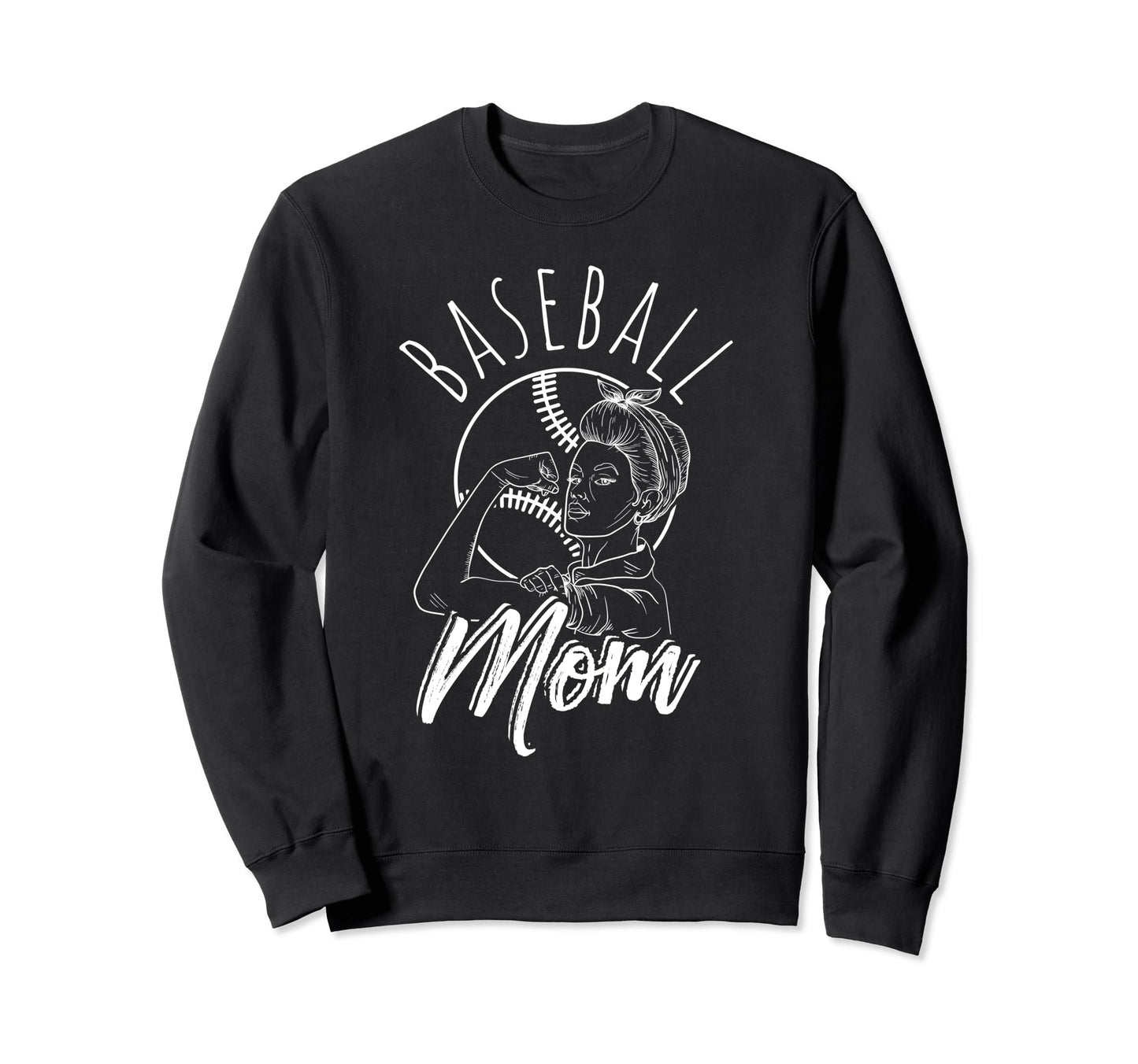 Baseball Mom Sport Athlete Family Sweatshirt - Streetwear Style for Adults - T-Shirt, Sweatshirt, Hoodie