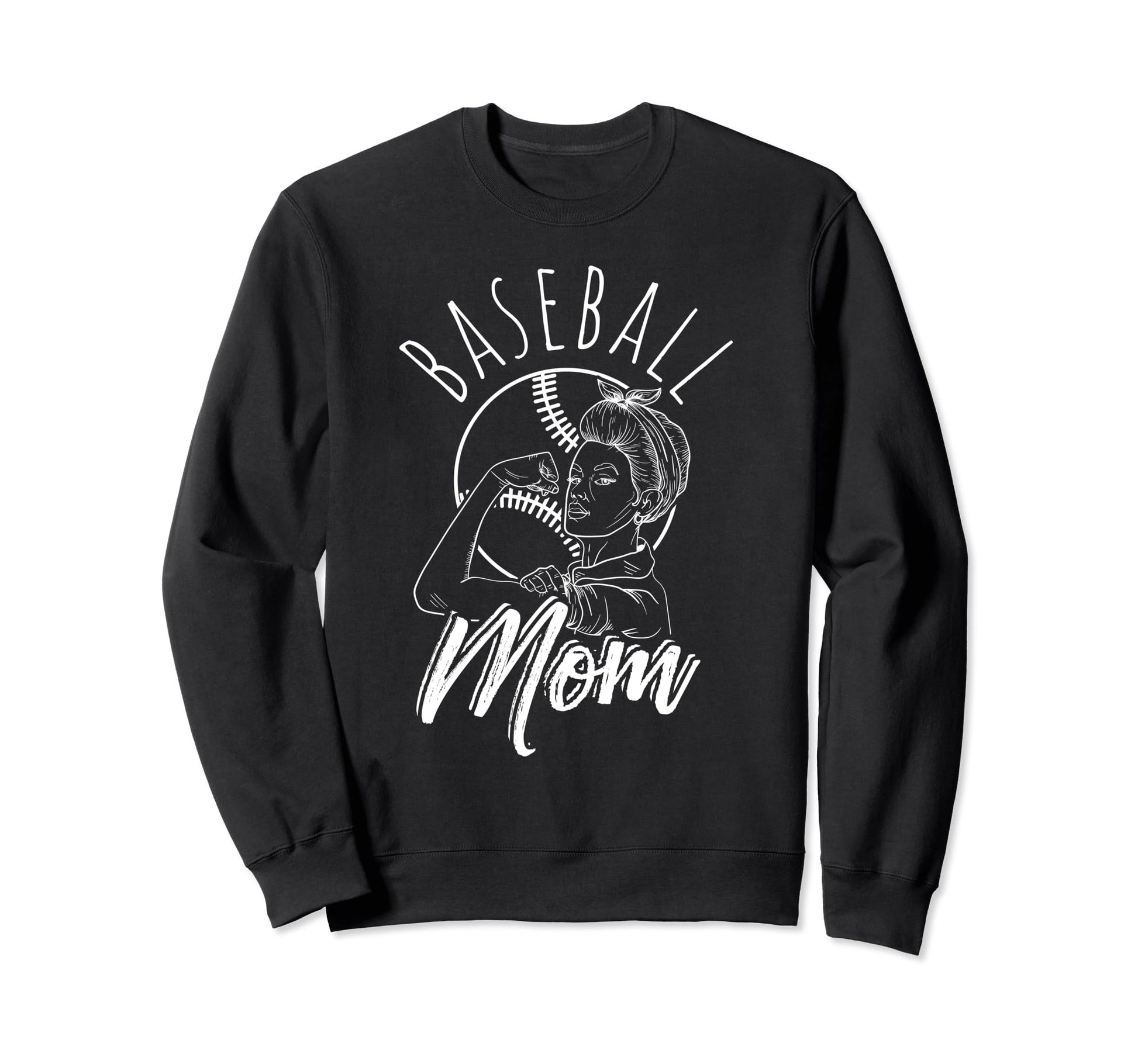 Baseball Mom Sport Athlete Family Sweatshirt - Streetwear Style for Adults - T-Shirt, Sweatshirt, Hoodie