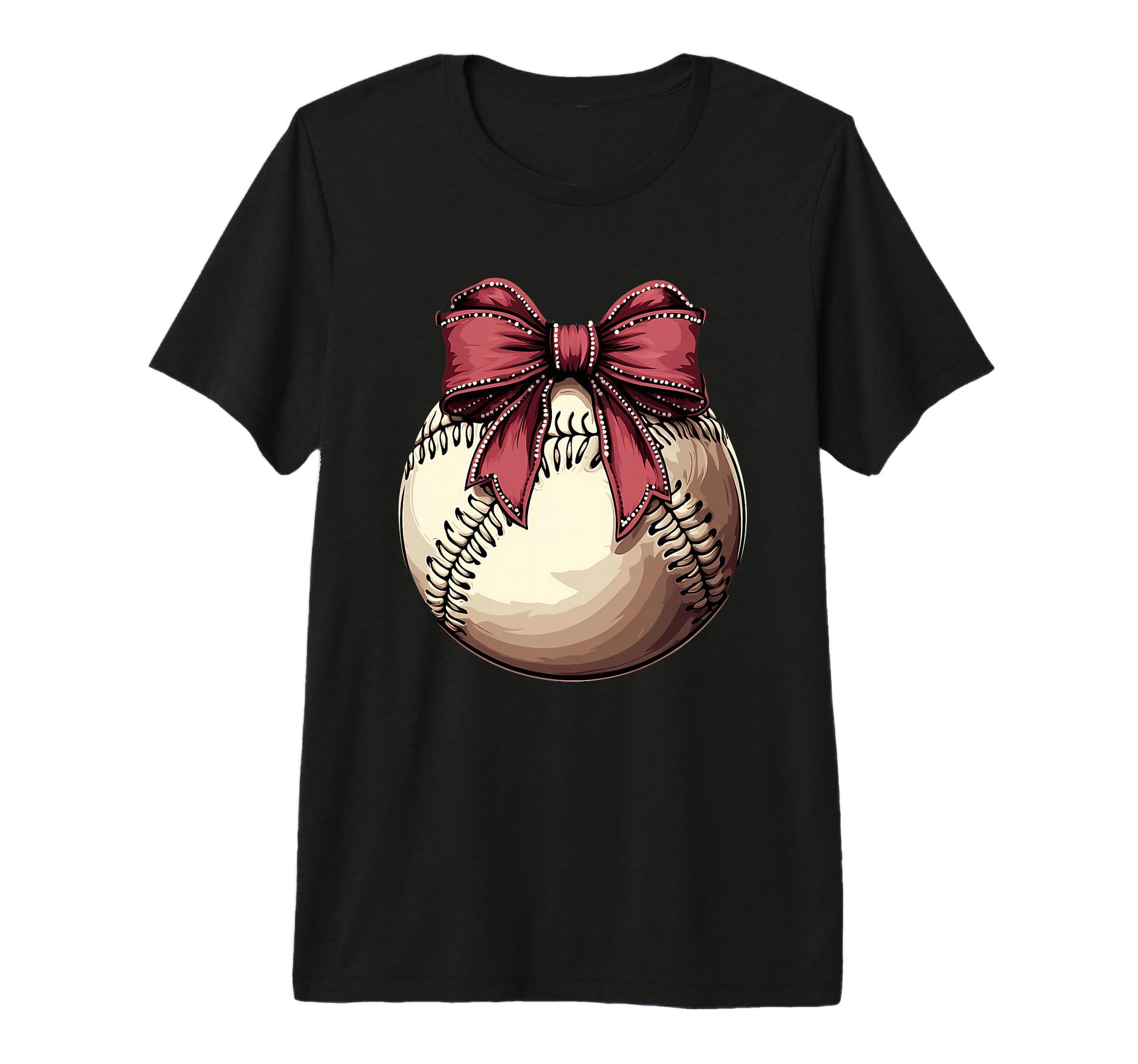 Baseball Coquette Bow Baseball Player T-Shirt - Trendy Graphic Men Women - T-Shirt, Sweatshirt, Hoodie