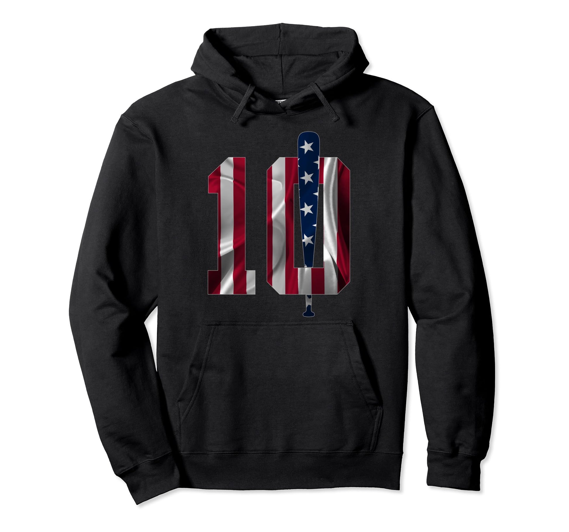 Number 10 Years Baseball 10Th Birthday Hoodie - Casual Everyday Wear Unisex - T-Shirt, Sweatshirt, Hoodie