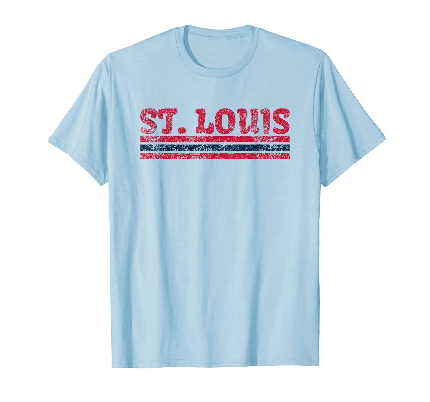 St Louis Missouri Weathered Stripe T-Shirt - Trendy Graphic Men Women - T-Shirt, Sweatshirt, Hoodie