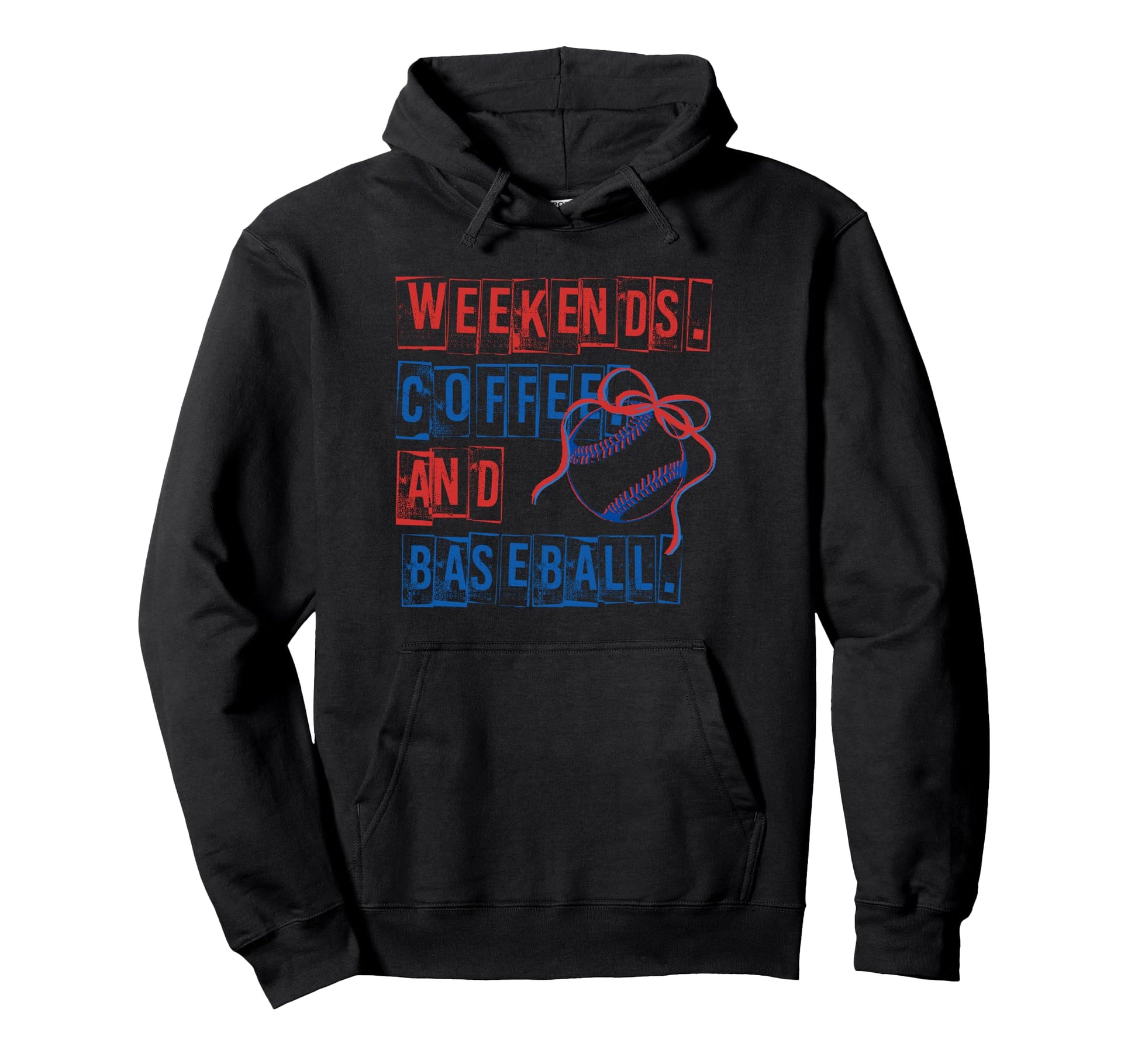 Weekends Coffee And Baseball Mom Hoodie - Novelty Apparel for Adults - T-Shirt, Sweatshirt, Hoodie