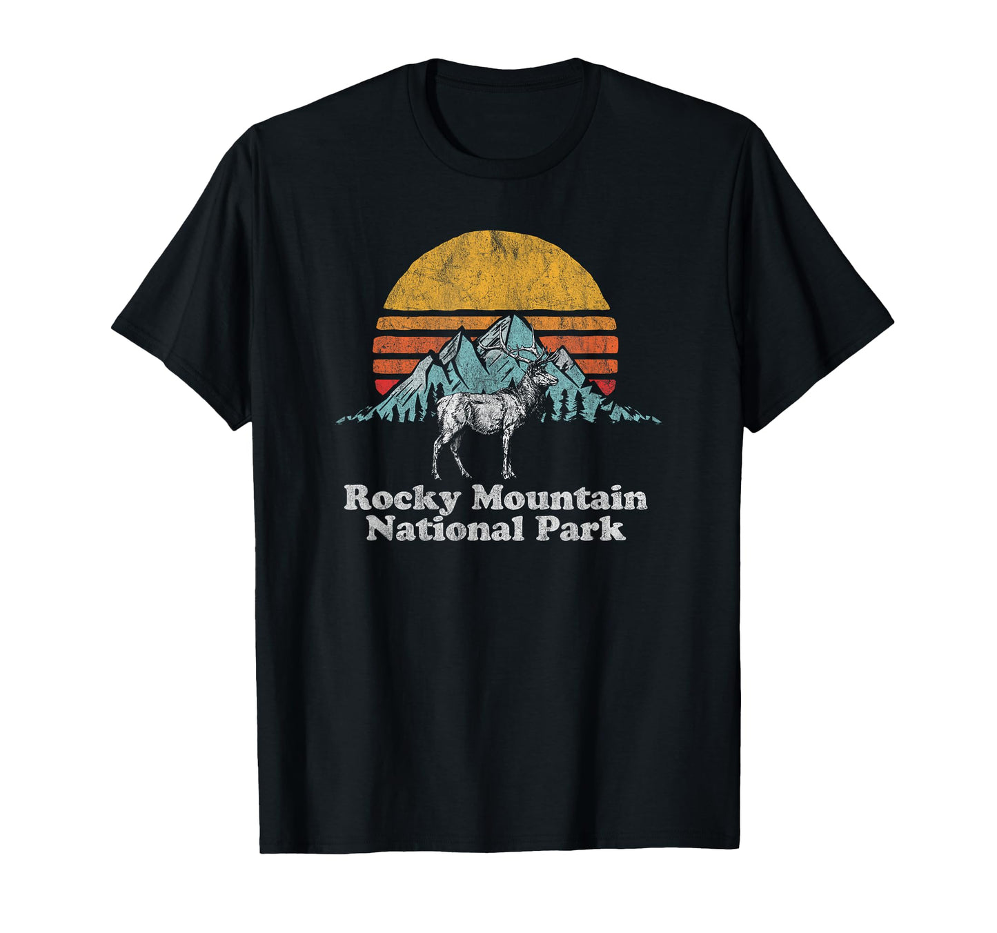 Rocky Mountain National Park Elk T-Shirt - Custom Art Print for Adults - T-Shirt, Sweatshirt, Hoodie
