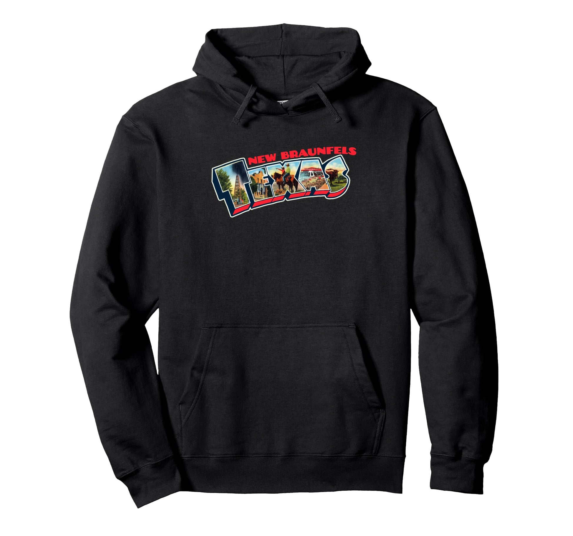 New Braunfels Texas Postcard Tpa Hoodie - Aesthetic Graphic Men Women - T-Shirt, Sweatshirt, Hoodie