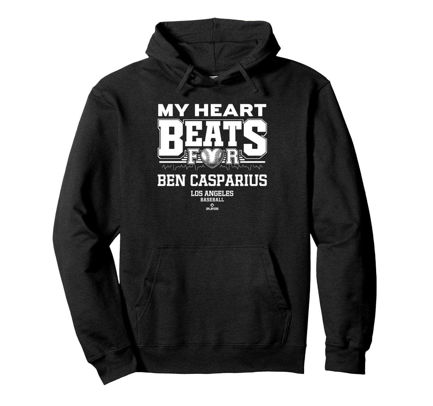 My Heart Beats Ben Casparius Los Angeles Hoodie - Graphic Print Unisex - T-Shirt, Sweatshirt, Hoodie