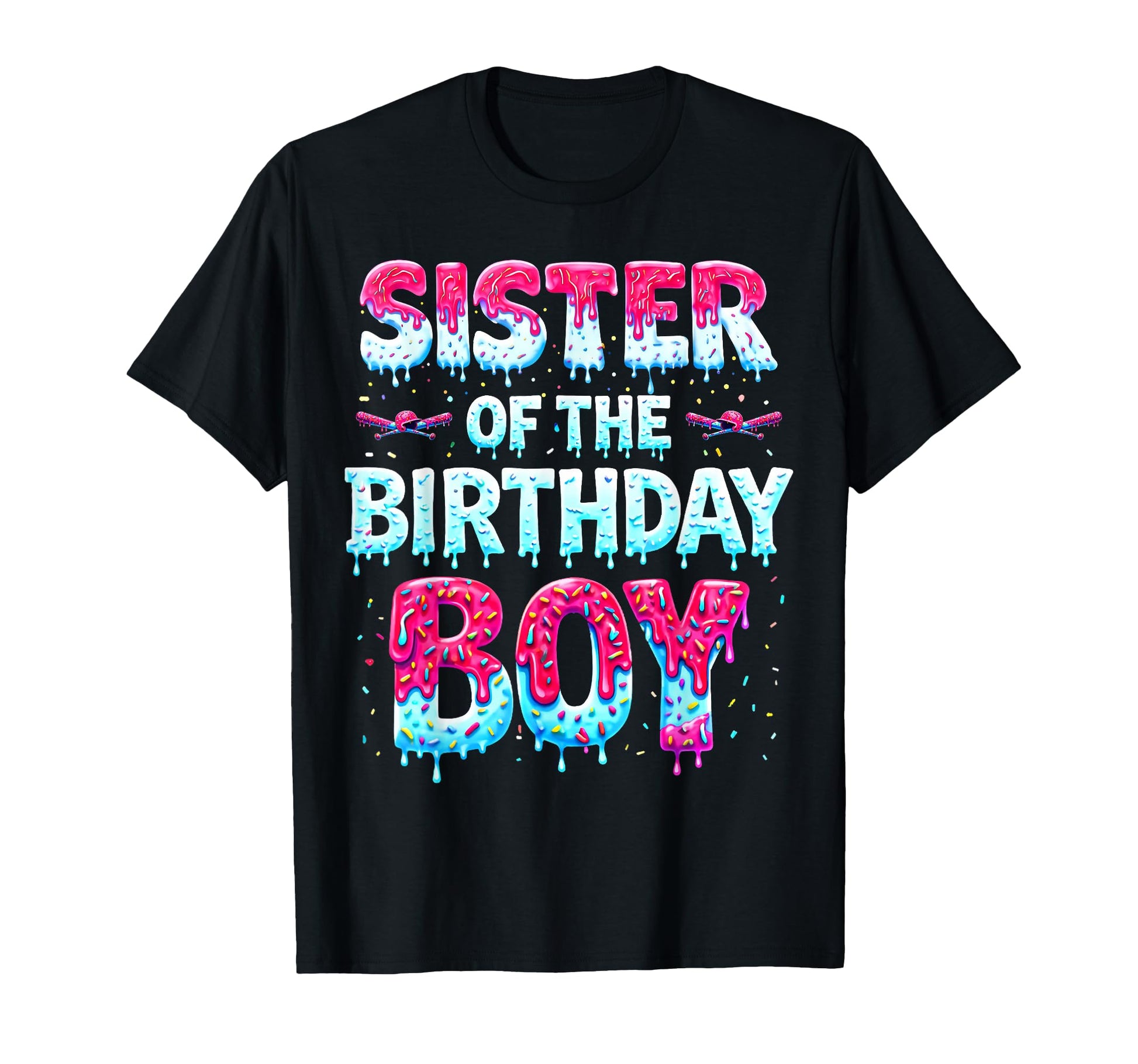 Sister Birthday Ice Cream Baseball T-Shirt - Minimalist Print Men Women - T-Shirt, Sweatshirt, Hoodie
