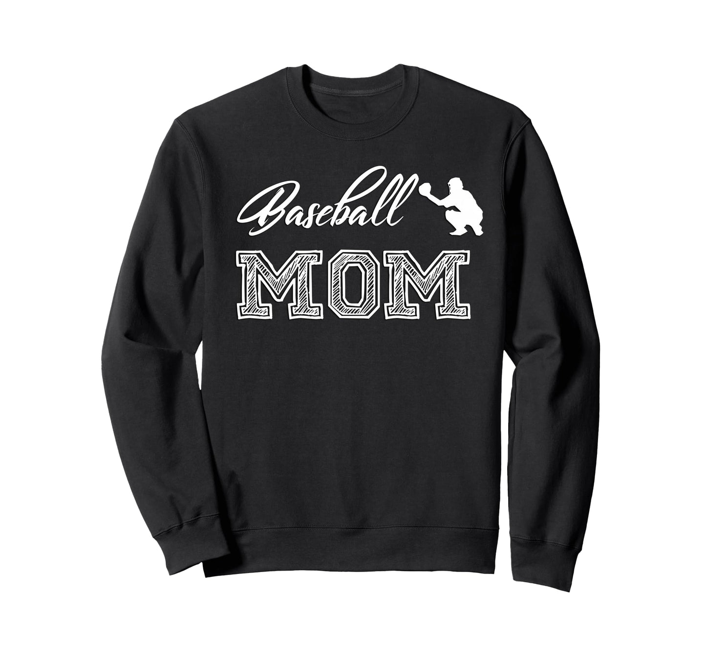 Baseball Mom Son Catcher Player Sweatshirt - Graphic Print Unisex - T-Shirt, Sweatshirt, Hoodie