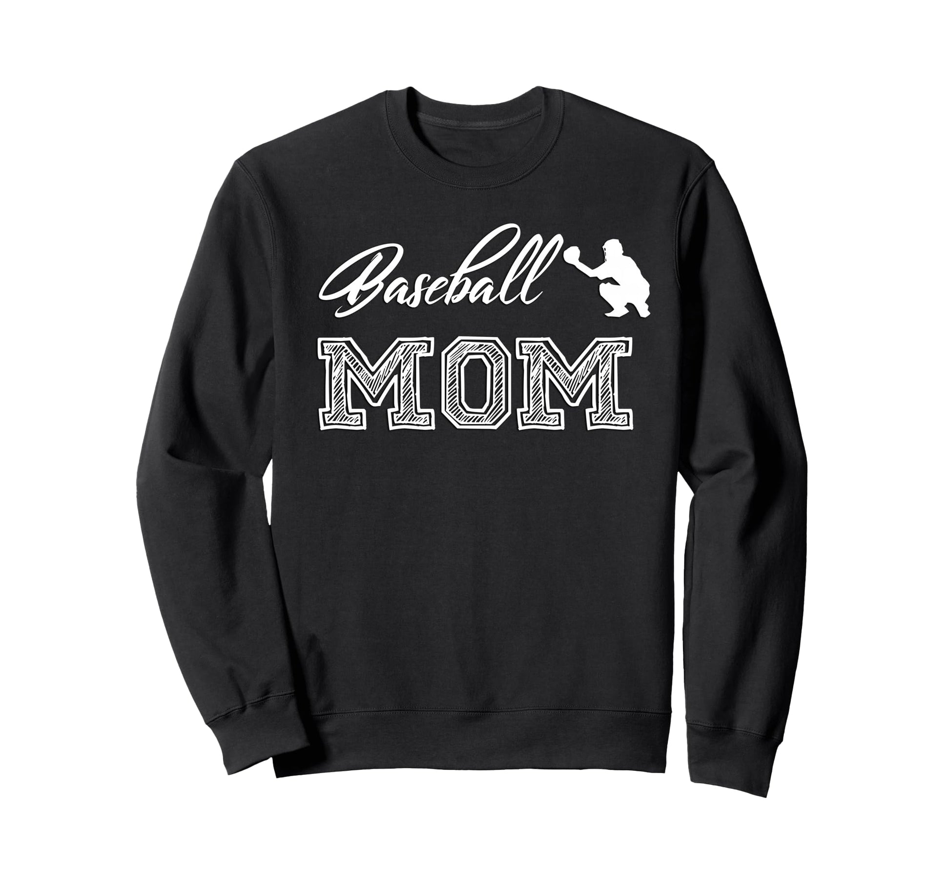 Baseball Mom Son Catcher Player Sweatshirt - Graphic Print Unisex - T-Shirt, Sweatshirt, Hoodie